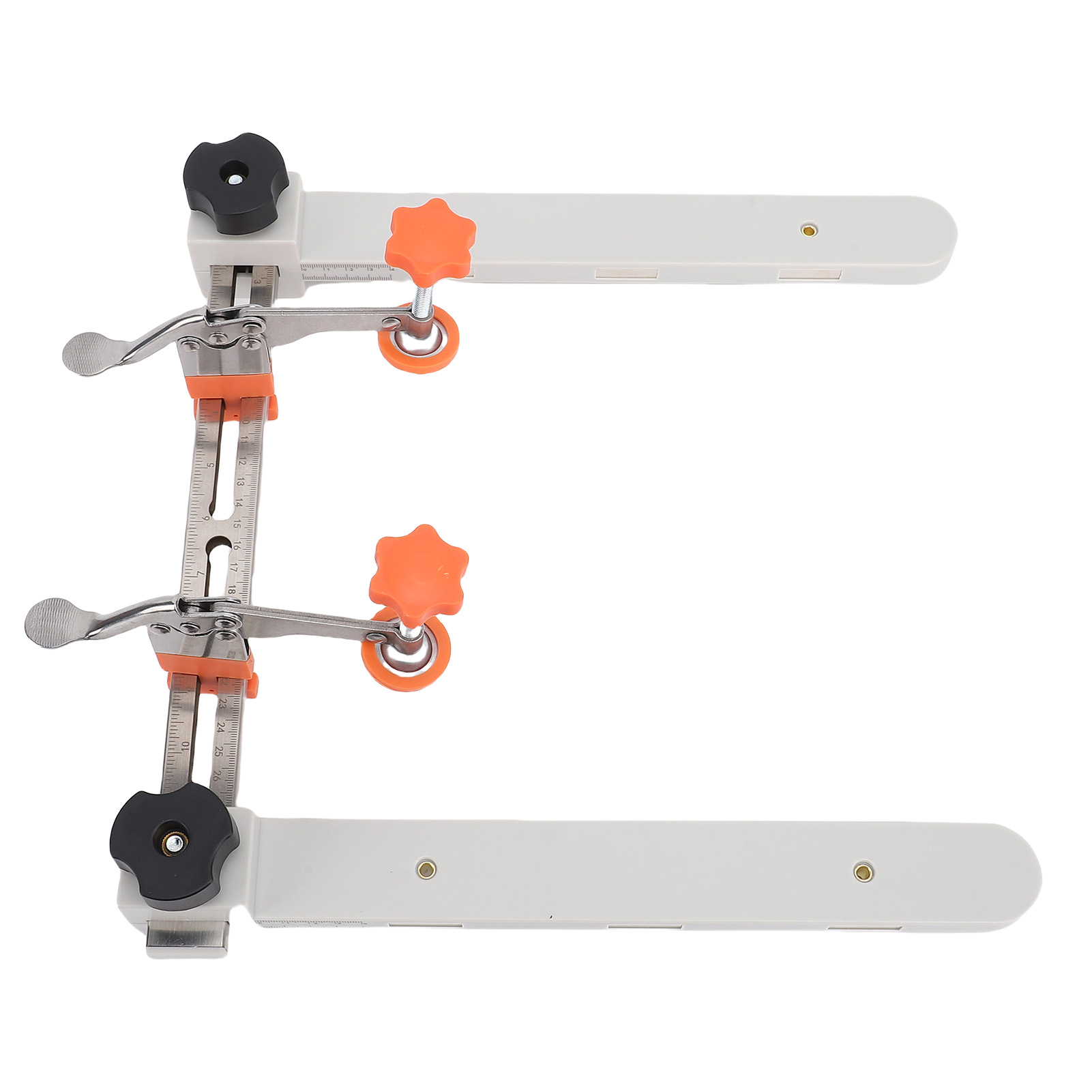 Set Schubladenschienen-schablone Aus Kunststoff Und Edelstahl Mit Magnetischer Montage, Führungsschiene Für Schubladenschränke Mit 2 Klemmen