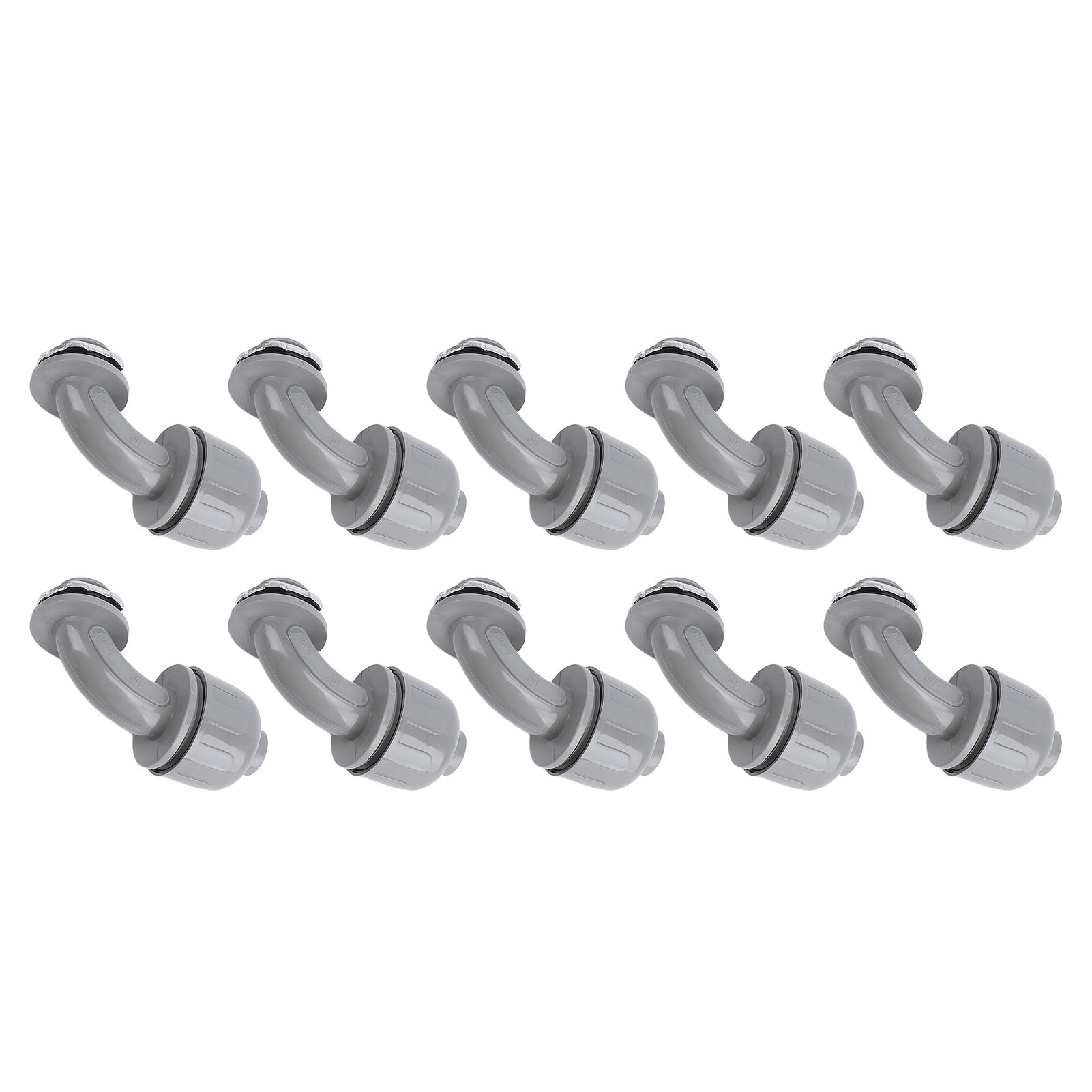 Packung Mit 10 Wasserdichten Fittings Für 1-zoll-npt-90-grad-elektroinstallationsrohre Aus Nichtmetallischem Nylon Für Haushalt, Küche Und Bad