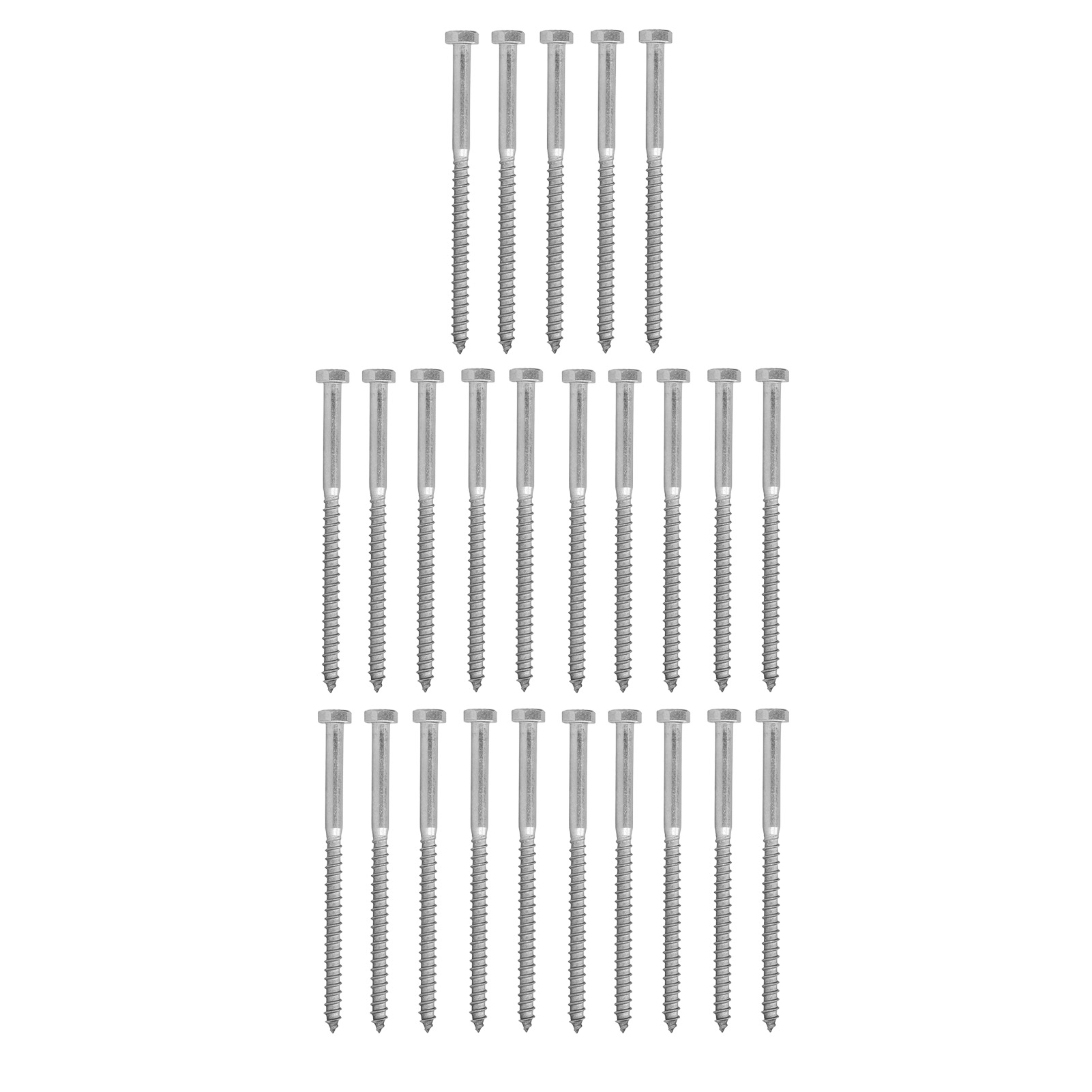 Selbstbohrende Holzschrauben Din 571 Aus Edelstahl A2-70 Mit Teilgewinde Und Sechskantkopf, M8 X 130 Mm, 25er-packung