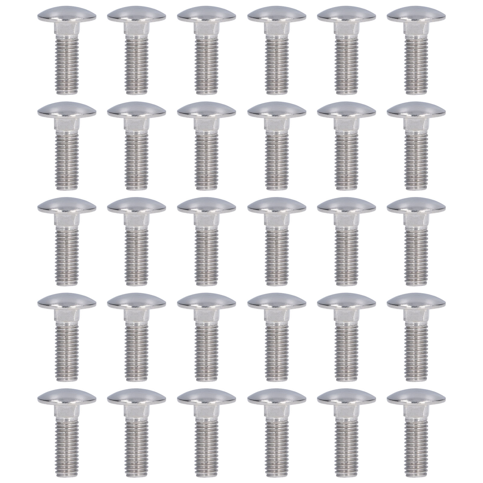 30 Senkkopfschrauben Aus Edelstahl A2-70 Mit Vierkanthals Und Gewölbtem Kopf Für Maschinen M10x30