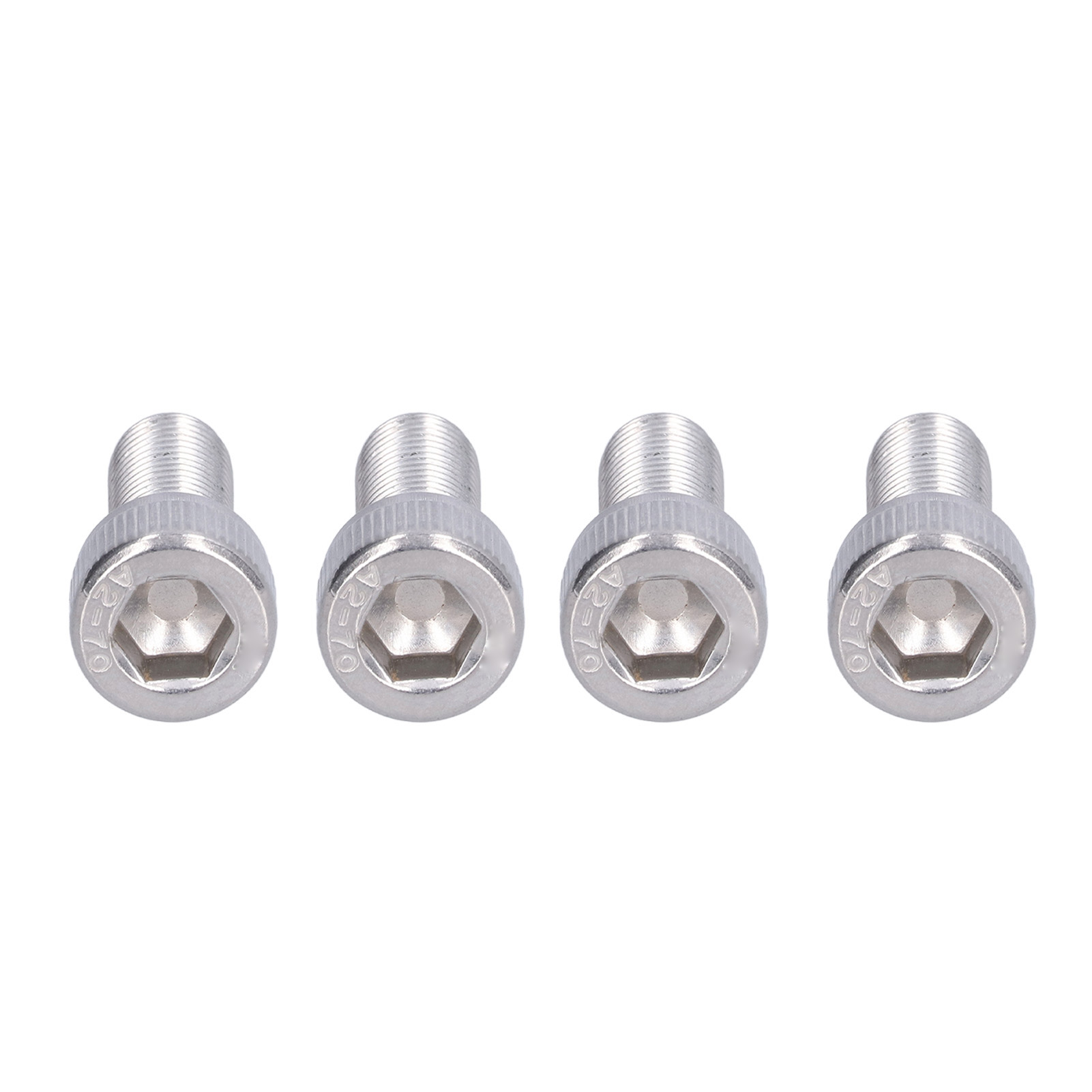 Satz Mit 4 M10x25 Innensechskantschrauben, Edelstahl A2-70, 1,25 Mm Feingewinde, Din 912