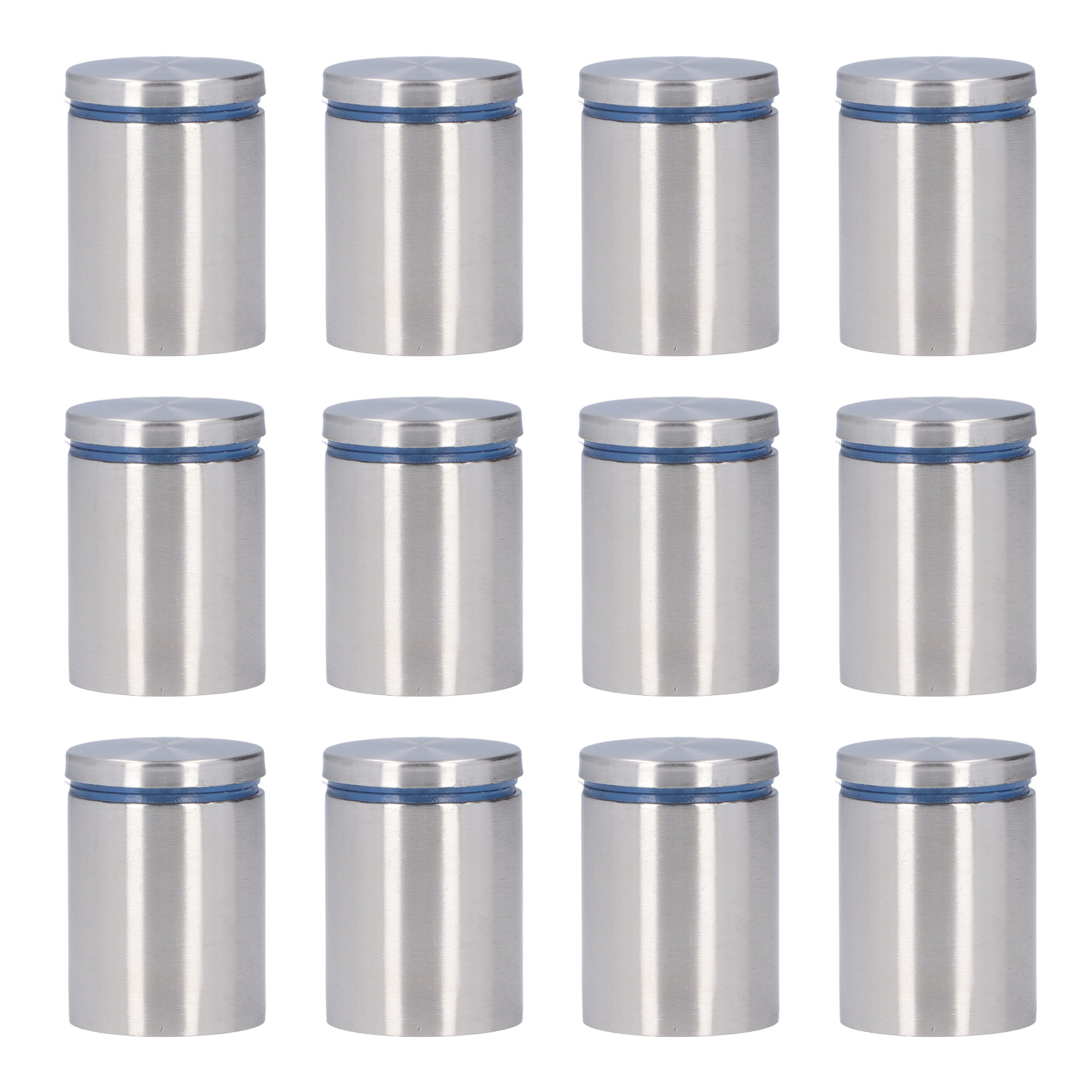 Packung Mit 12 Edelstahl-werbenägeln Inklusive Schrauben Und Dübeln, 38 X 50 Mm, Für Supermarkt/schlafzimmer