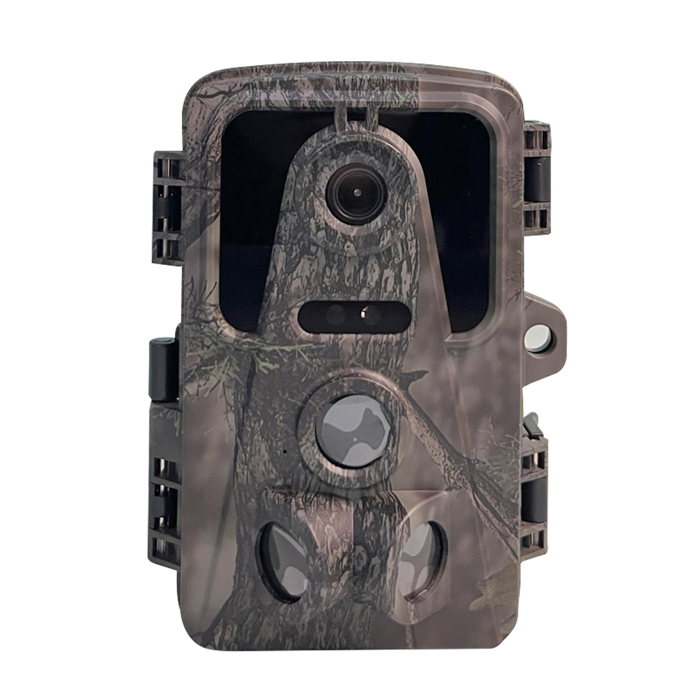1080p 16mp Wildkamera Mit 120°-weitwinkelobjektiv, 2,0-zoll-ips-bildschirm, Wildtierkamera, Tracking-sensor, Nachtsicht, 0,8-sekunden-schnellauslösung, Ip66 Wasserdicht, Mit 3 Pir-linsen Und 42 Leds,