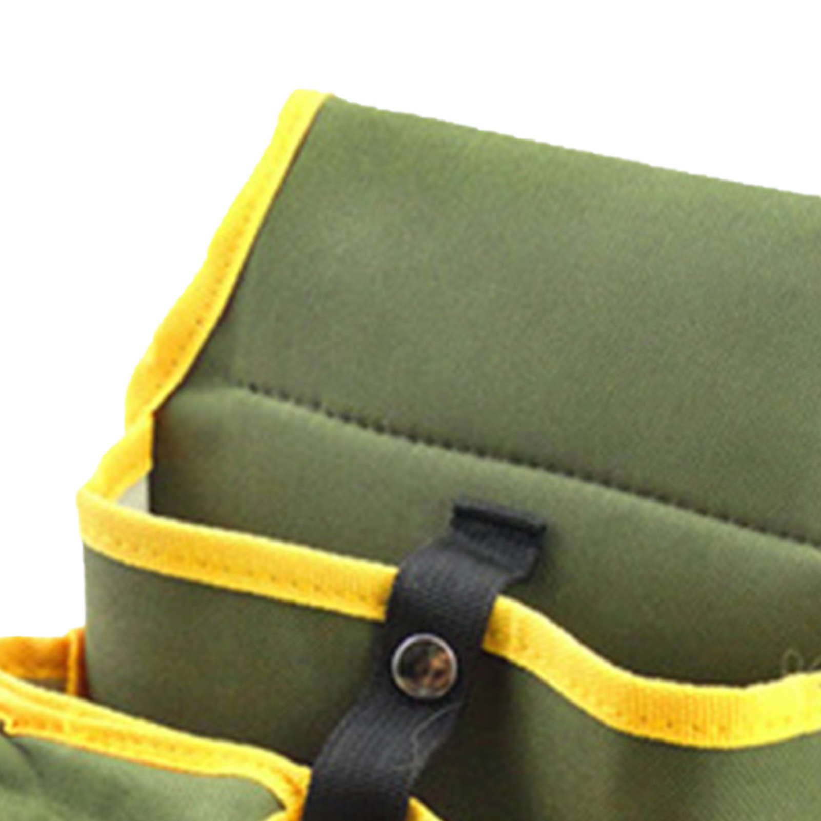 Multifunktionale Werkzeuggürteltasche Aus Oxford-gewebe Mit Mehreren Taschen Und Grünem Und Gelbem Gürtel
