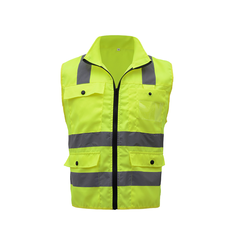 Sfvest Hochsichtbare, Reflektierende Sicherheitsweste Mit Mehreren Taschen, Sicherheitsarbeitskleidung Für Tag Und Nacht, Sicherheitsweste Für Motorrad Und Fahrrad