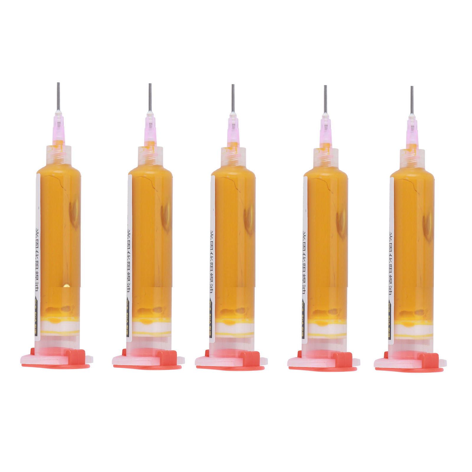 Packung Mit 5 Grünen Und Gelben 10-ml-epoxid-lötharztinten, Uv-schutzfarbe Für Leiterplatten, Computer Und Handys