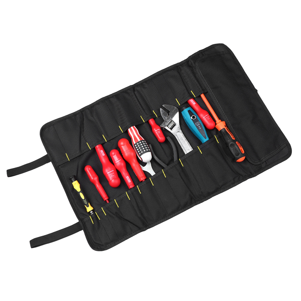 Penggong Werkzeugtasche Aus Oxford-canvas, Wasserdichte, Tragbare Scherenrolle Mit Griff Und Gurt Für Schreiner, Elektriker Und Reparaturwerkzeuge