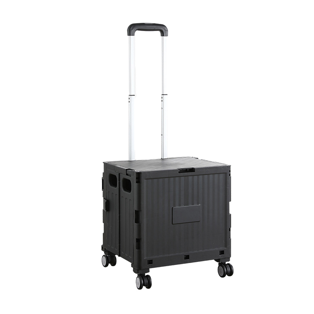 Tragbarer, Multifunktionaler, Faltbarer Einkaufswagen Mit Teleskopgriff, Picknick- Und Campingwagen, Obst- Und Gemüseaufbewahrungsbehälter, Polypropylen