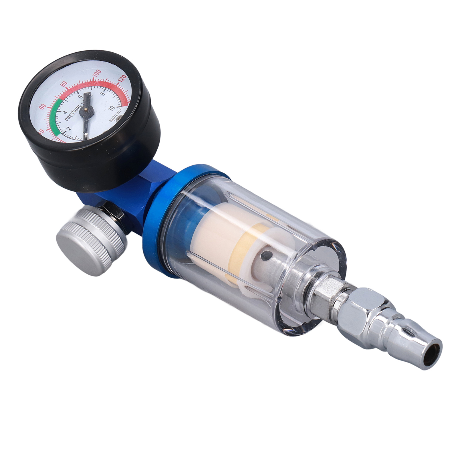 Luftregler Für Farbpistolen, Inline-wasserabscheiderfilter Aus Aluminiumlegierung Und Kunststoff Für 1/4-zoll-rohranschluss