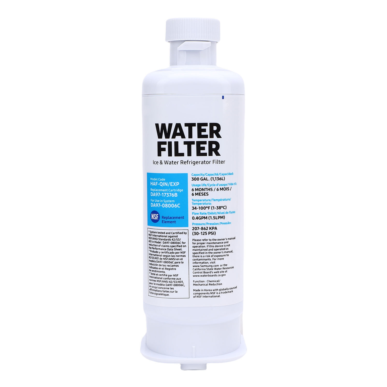 Kühlschrank-wasserfilter, Kohlefilter-ersatz Da97 17376b Kühlschrank-wasserfilter