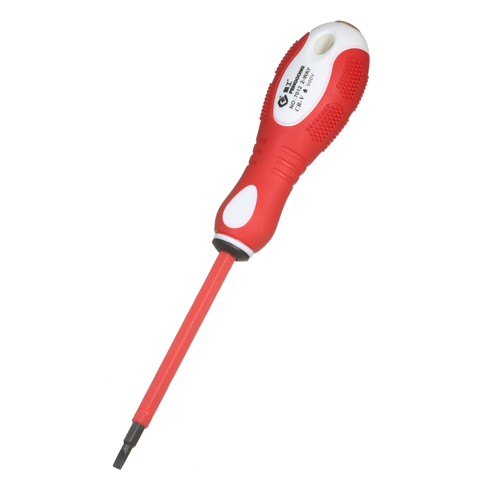 Isolierter 500-v-schraubendreher, 2-in-1-spannungsprüfer Mit Reversibler Magnetischer Schlitz- Und Kreuzschlitzklinge, Elektropointer, Mehrzweckschraubendreher Für Stromkreisprüfung