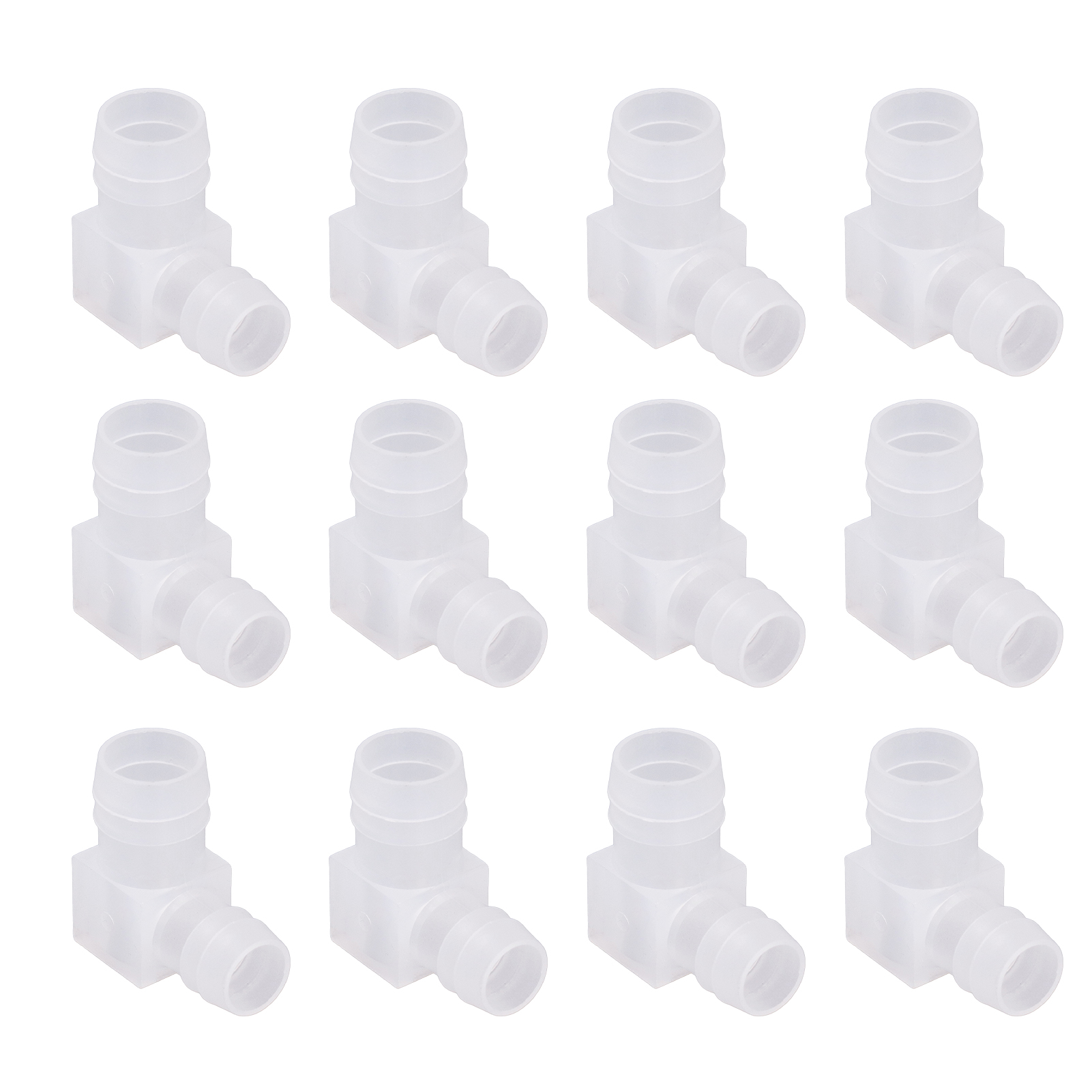 Packung Mit 12 Pp-kunststoff-90°-winkelverbindern Mit Widerhaken, Reduzierstücken, Geraden Winkelstücken 16x20mm Für Rohre