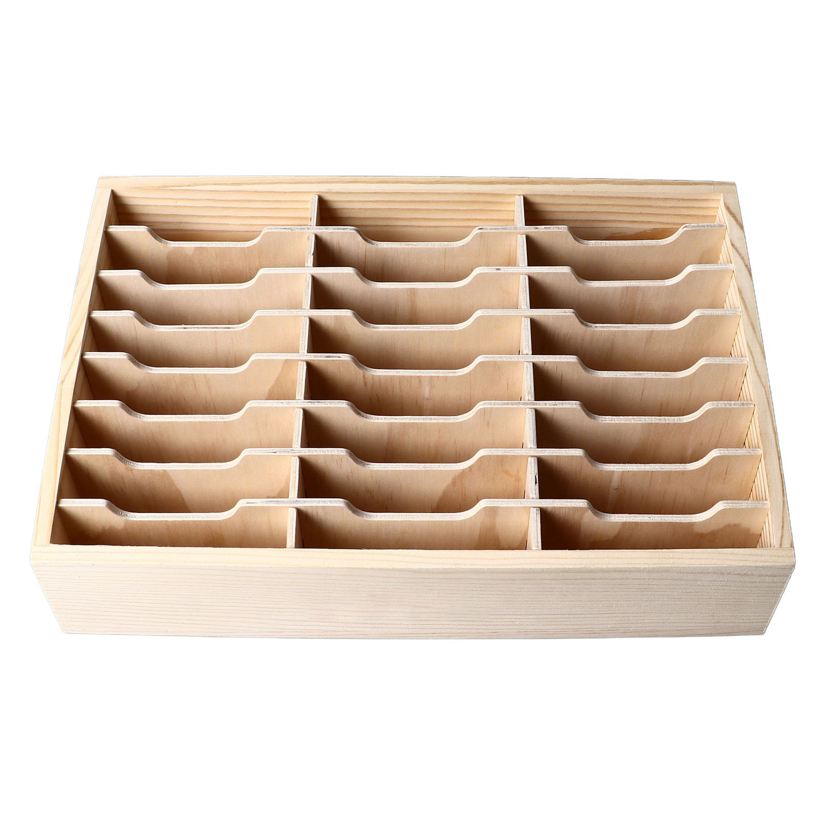 Aufbewahrungsbox Aus Kiefernholz Mit 24 Fächern, Schubladenorganizer Für Kleine Reparaturutensilien, Handy, Besprechungsraum, Vielfältige Aufbewahrungsmöglichkeiten