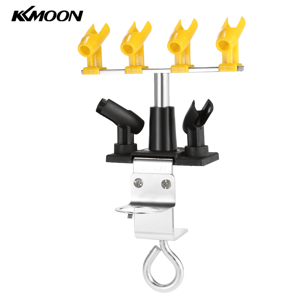 Kkmoom Professioneller, Aufsteckbarer Airbrush-ständer, Für 6 Spritzpistolen, Tischstation, Set Mit Abnehmbarer Halterung, 360°-drehung