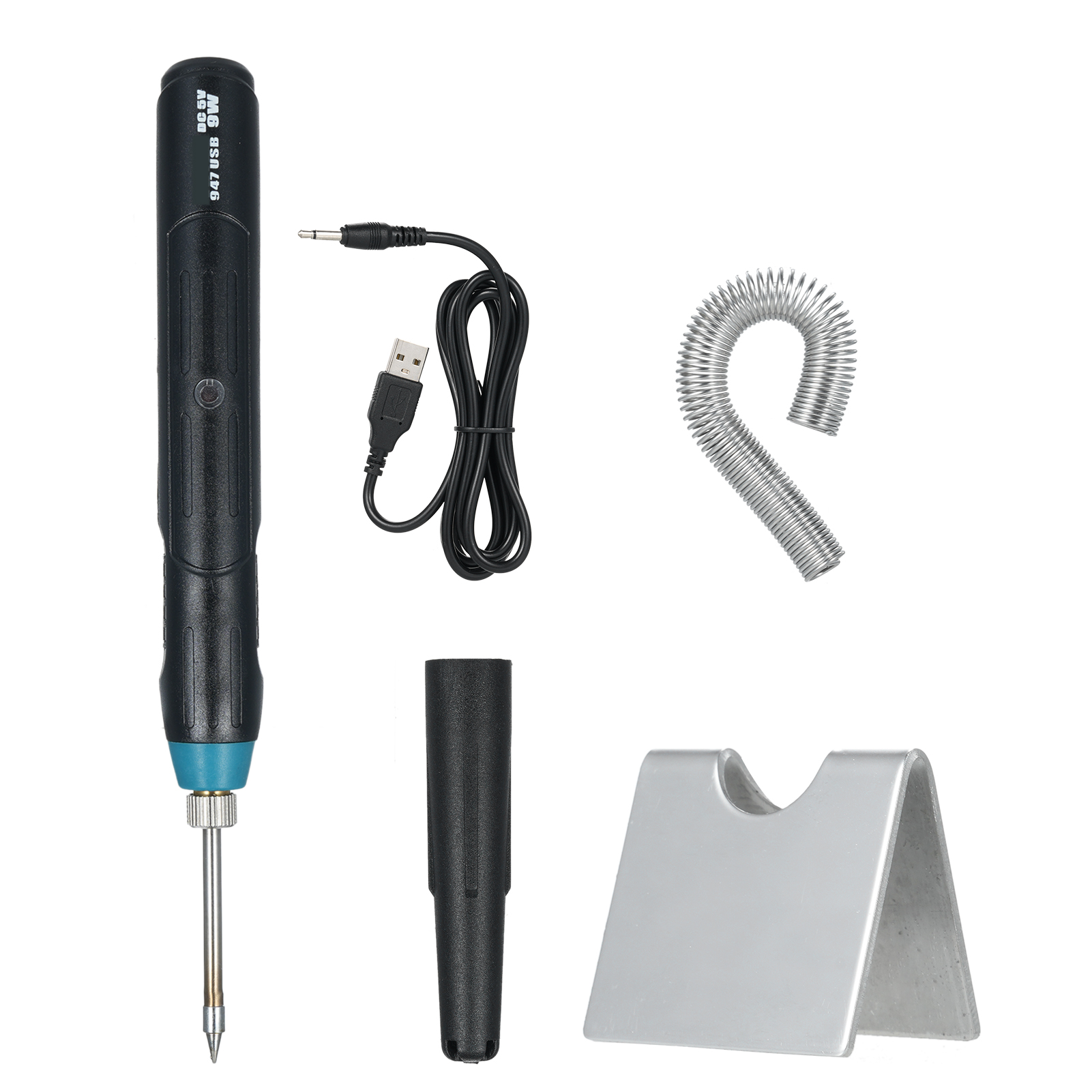 Mini-lötkolben-set (5v 9w, Usb-betrieben), Usb-lötstift Mit Led-anzeige Für Kleine Lötprojekte, Gerätereparaturen Und Heimwerkerarbeiten.