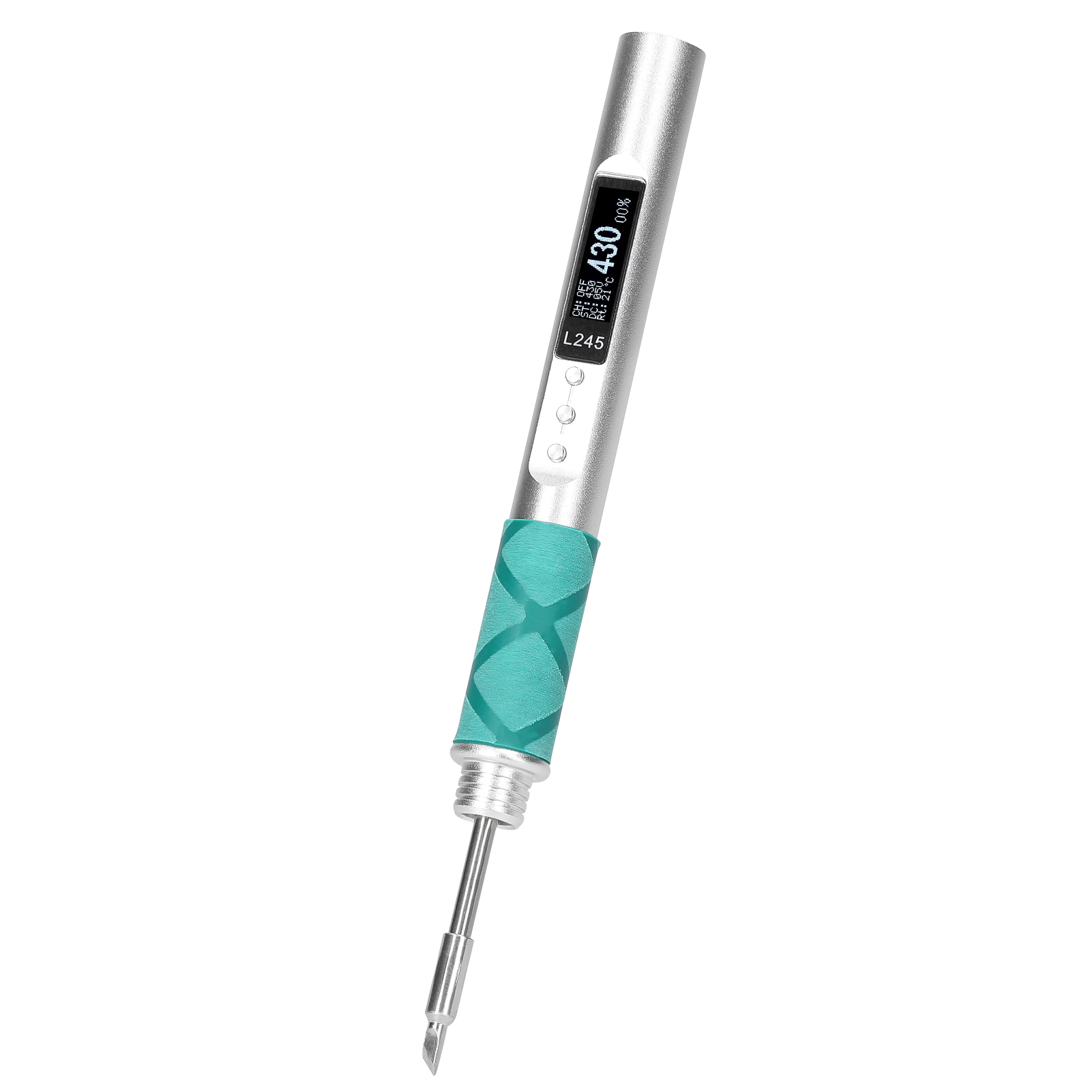Mini-smart-elektrolötkolben, Tragbare Lötstation, 0,91-zoll-oled-bildschirm, Gehäuse Aus Aluminiumlegierung, Zwei Stromversorgungsmodi, Temperaturregelung