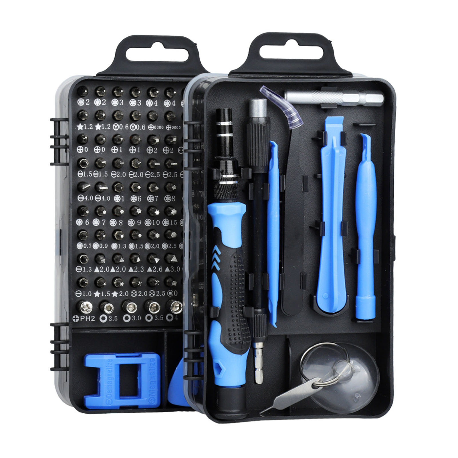 Multifunktionales Schraubendreher-set Aus Kohlenstoffstahl, Werkzeuge Zur Demontage Und Reparatur Von Elektronischen Geräten Wie Uhren Und Mobiltelefonen, Blau