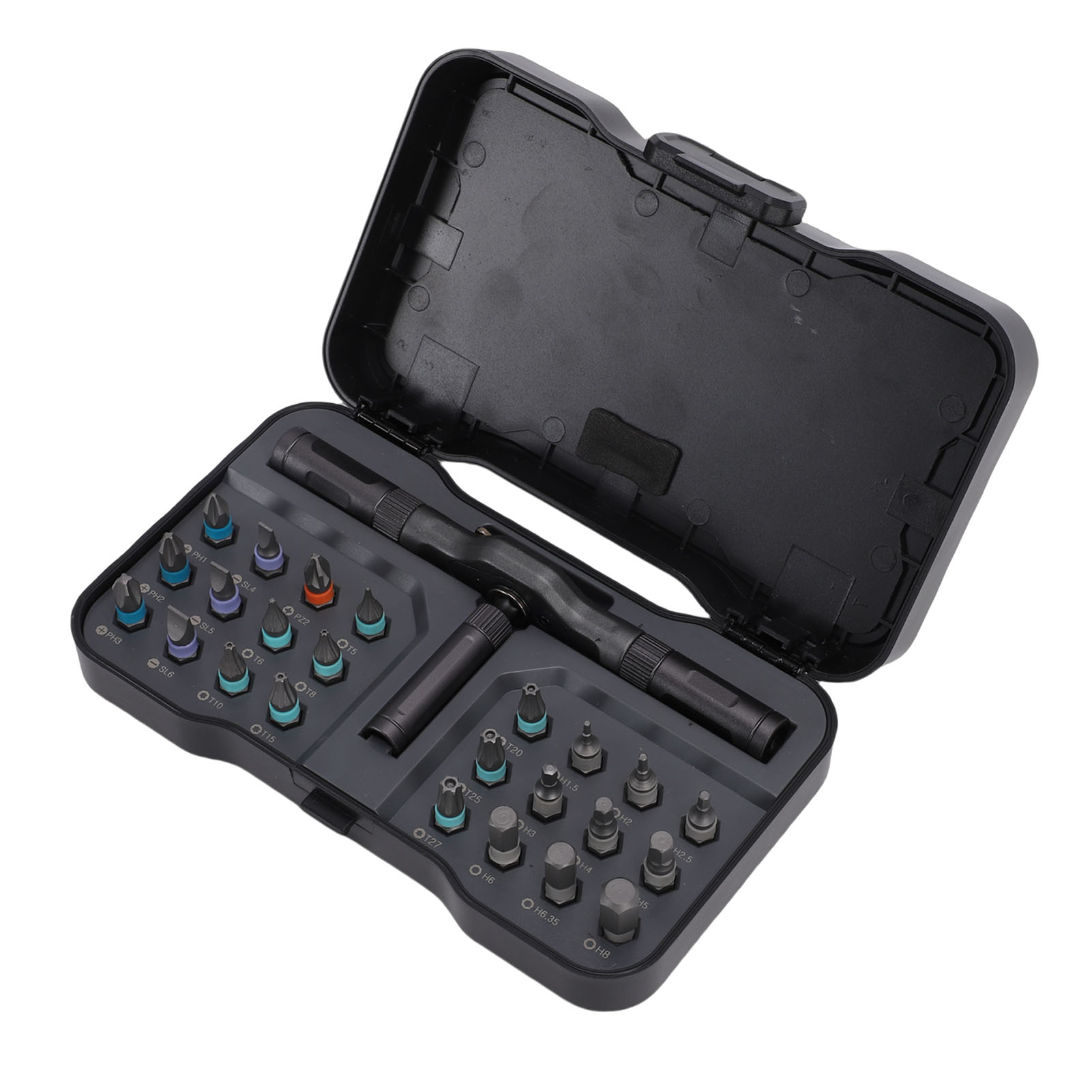 24-in-1 Magnet-ratschenschraubendreher-set, Multifunktional, Mini, Präzise, Abnehmbare Teile, Abnehmbarer Griff Für Möbel Und Computer