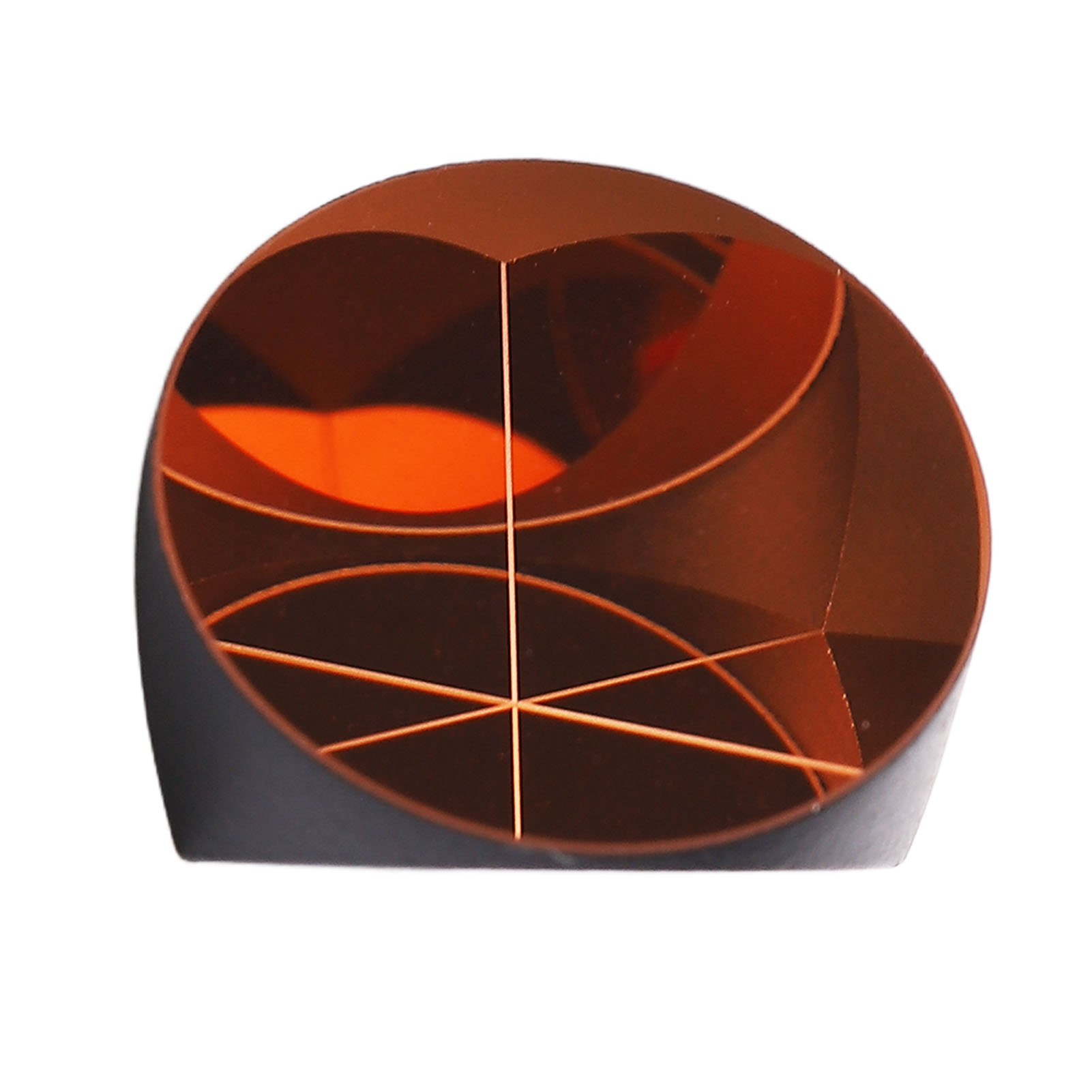 Eckwürfelprisma-trieder-retroreflektor, Kupferbeschichtetes Optisches Glas, Durchmesser 17,8 Mm