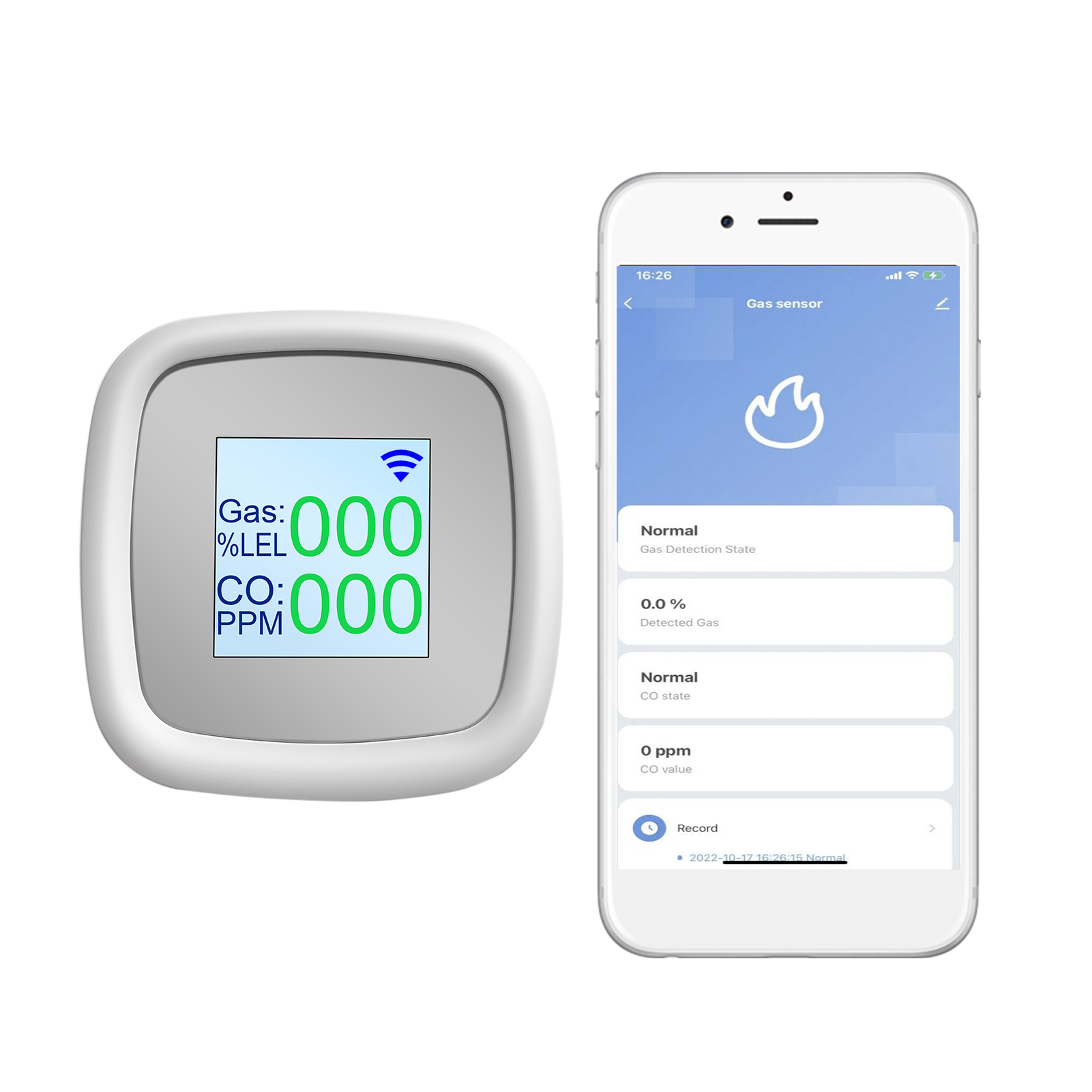 Brenngasdetektor Mit Wlan, Gasalarm, Digitalem Gasmessgerät, Gaslecktester, Intelligentem Luftqualitätsdetektor Mit Akustischem Alarm, Smartlife Tuya App-benachrichtigung Und Fernbedienung