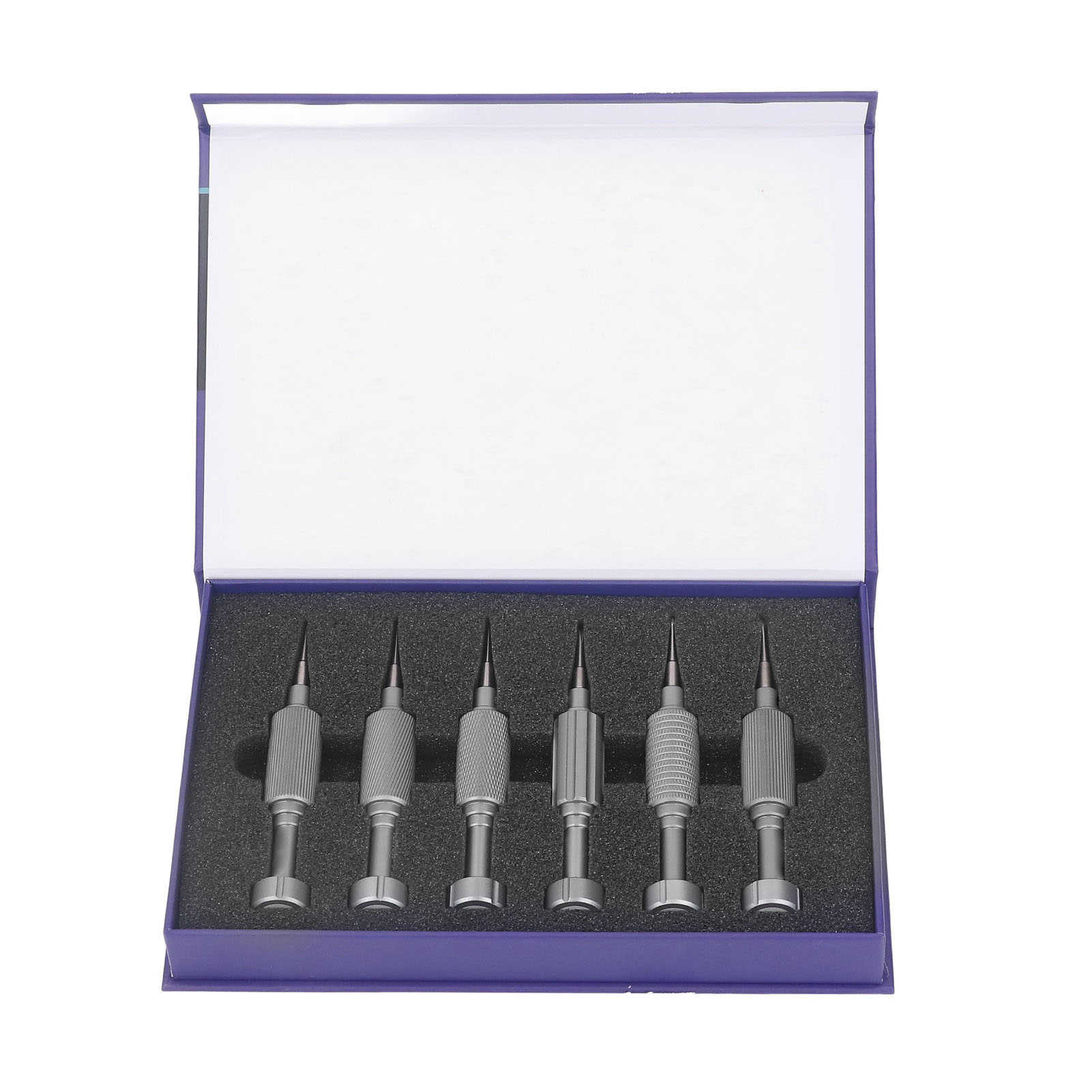 Set Mit 6 Magnetischen, Verschleißfesten Handy-schraubendrehern Aus Magnesiumlegierung Und Chrom-vanadium-stahl: 0,6, 0,8, T2, 1,2, 1,5, 2,5