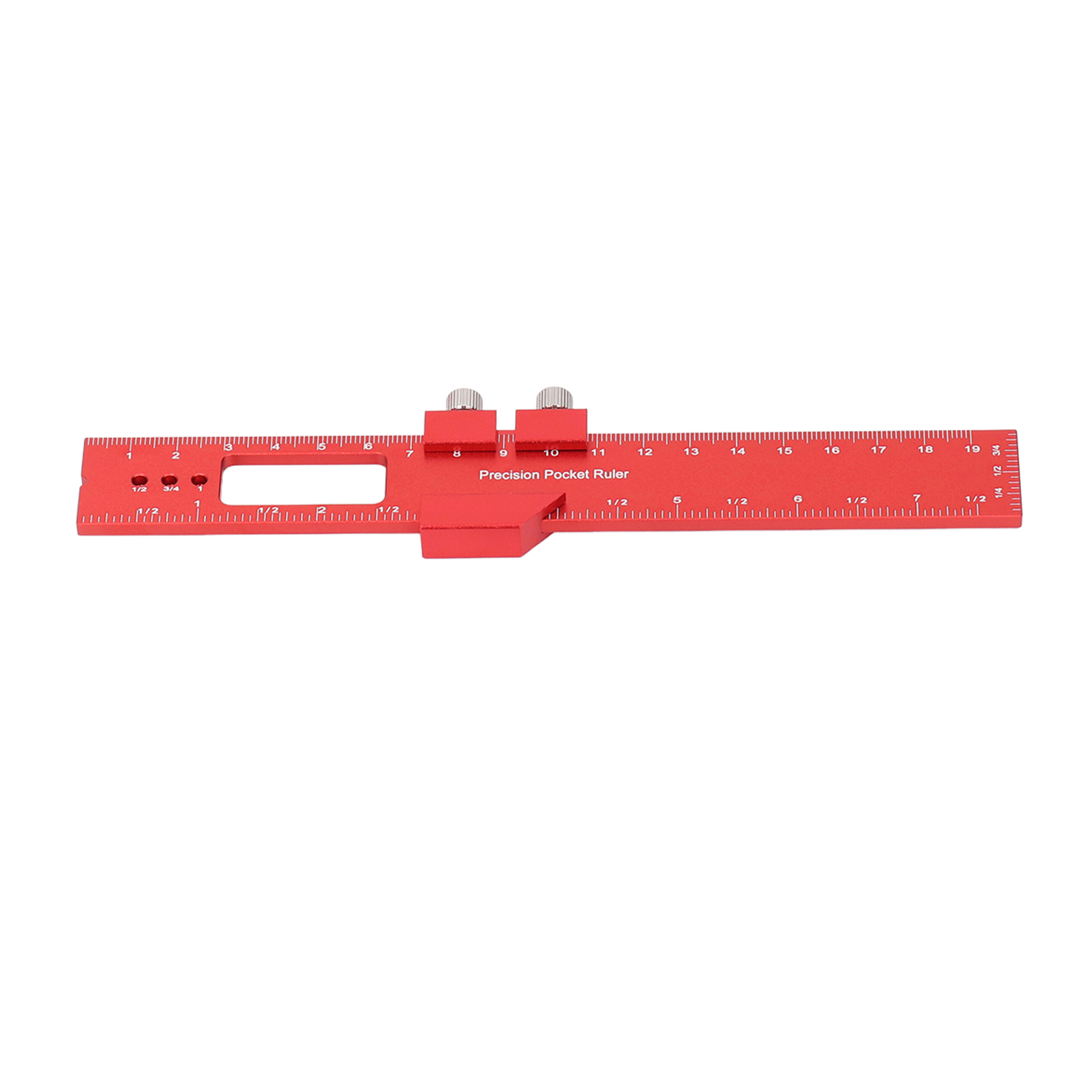 20 Cm Langes Lineal Aus Aluminiumlegierung Für Holzbearbeitung Zum Anzeichnen Und Messen Mit Verschiebbarem Positionsanschlag