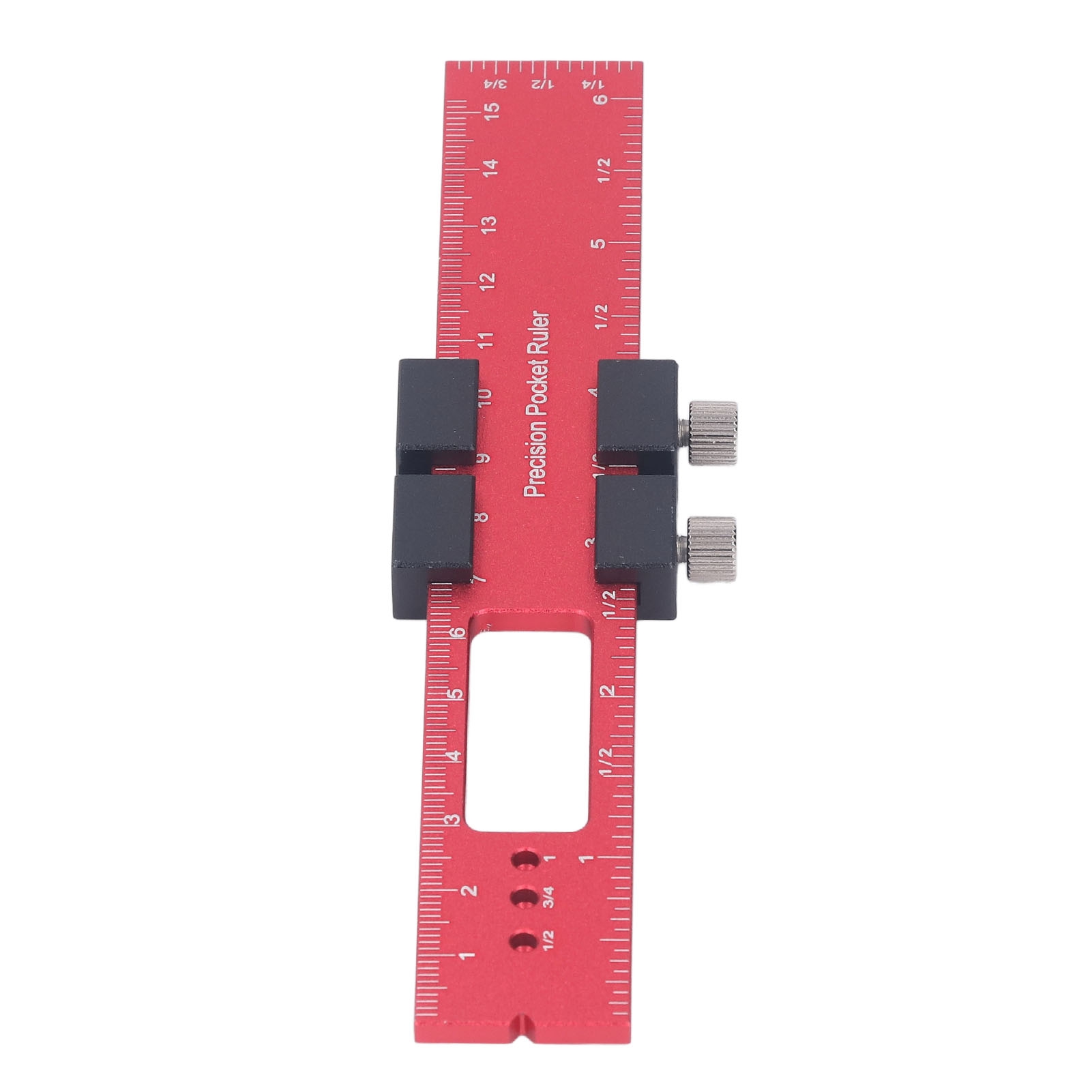 160 Mm Langer Holzbearbeitungslineal Aus Aluminiumlegierung, Präziser Markierungslineal Mit Verschiebbarem Anschlag