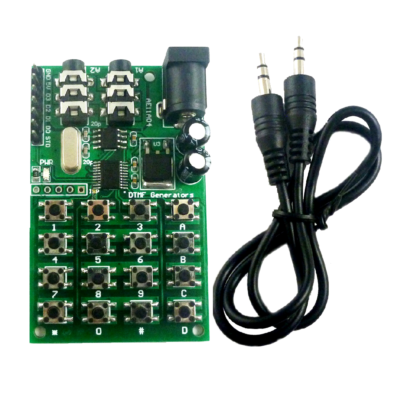 Dtmf-modul 5–24 V Dc Audiogenerator Zweikanal-sender Encoder Tastatur Für Mt8870/ce004/ce005/ce023/ad22b04/ad22a08