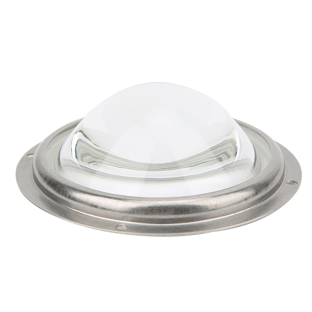 100-mm-60°-led-linse Mit Optischem Glas, Wasserdichter Gummidichtung Und Montagehalterung Für 20–200-w-led-chips