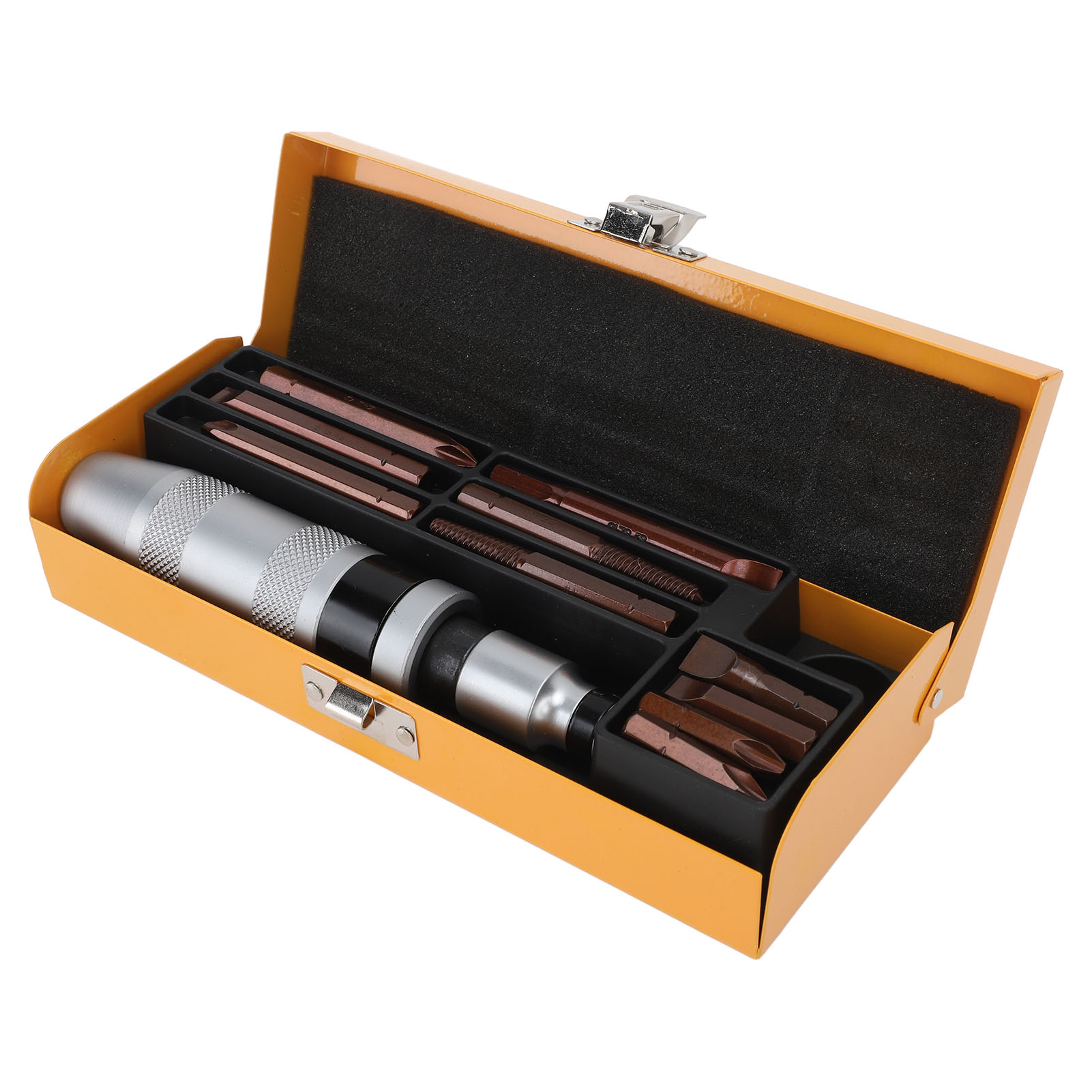 Set Mit 12 Crv Craftsman Schlagschraubern Inklusive Griff, Schraubenausdrehern Und Aufbewahrungskoffer