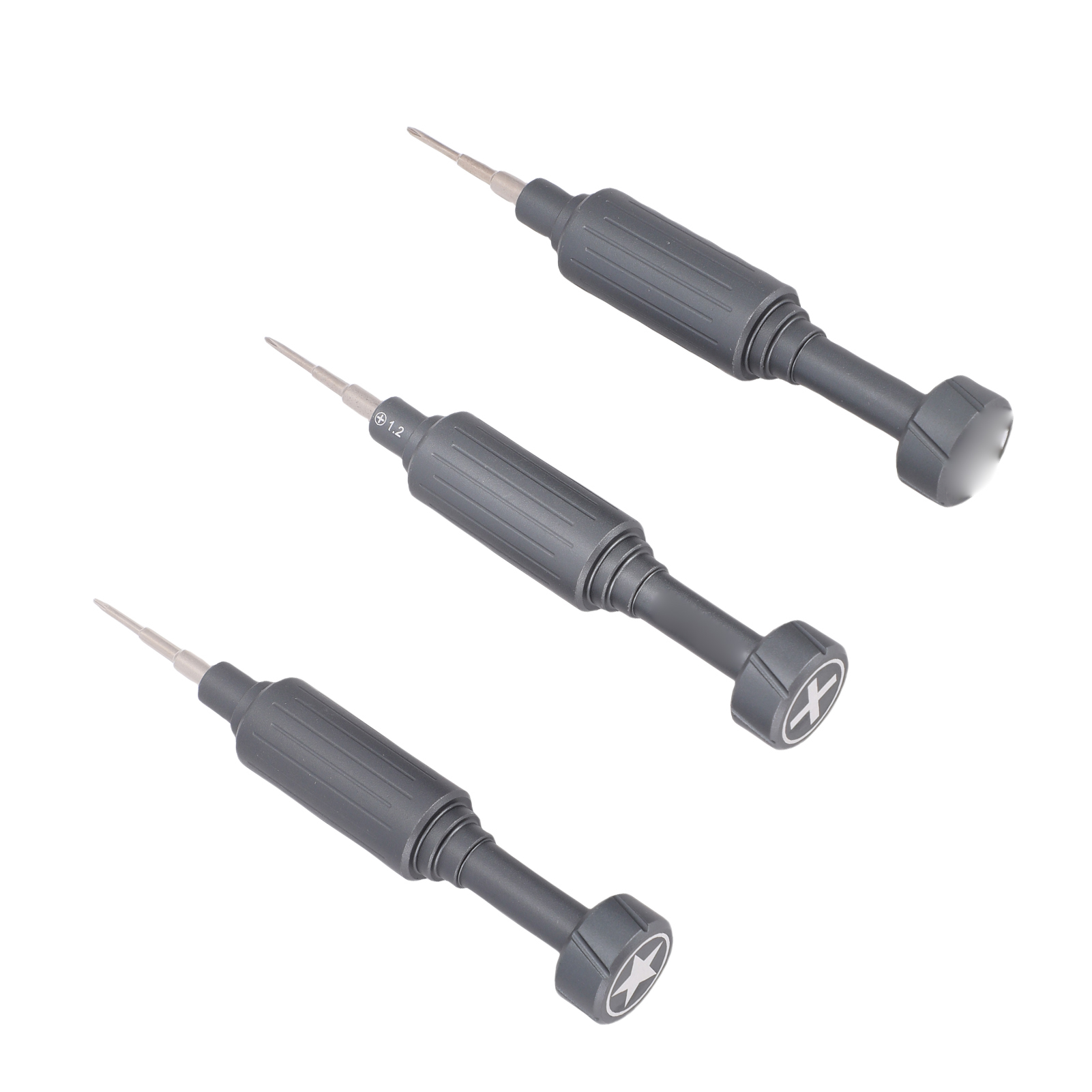 3-teiliges Schraubendreher-set: 0,6 Mm Y-griff, 0,8 Mm Fünfkant, 1,2 Mm Kreuzschlitz, S2-legierungsstahl, Für Elektronikreparaturen, Geräuscharmes Lager
