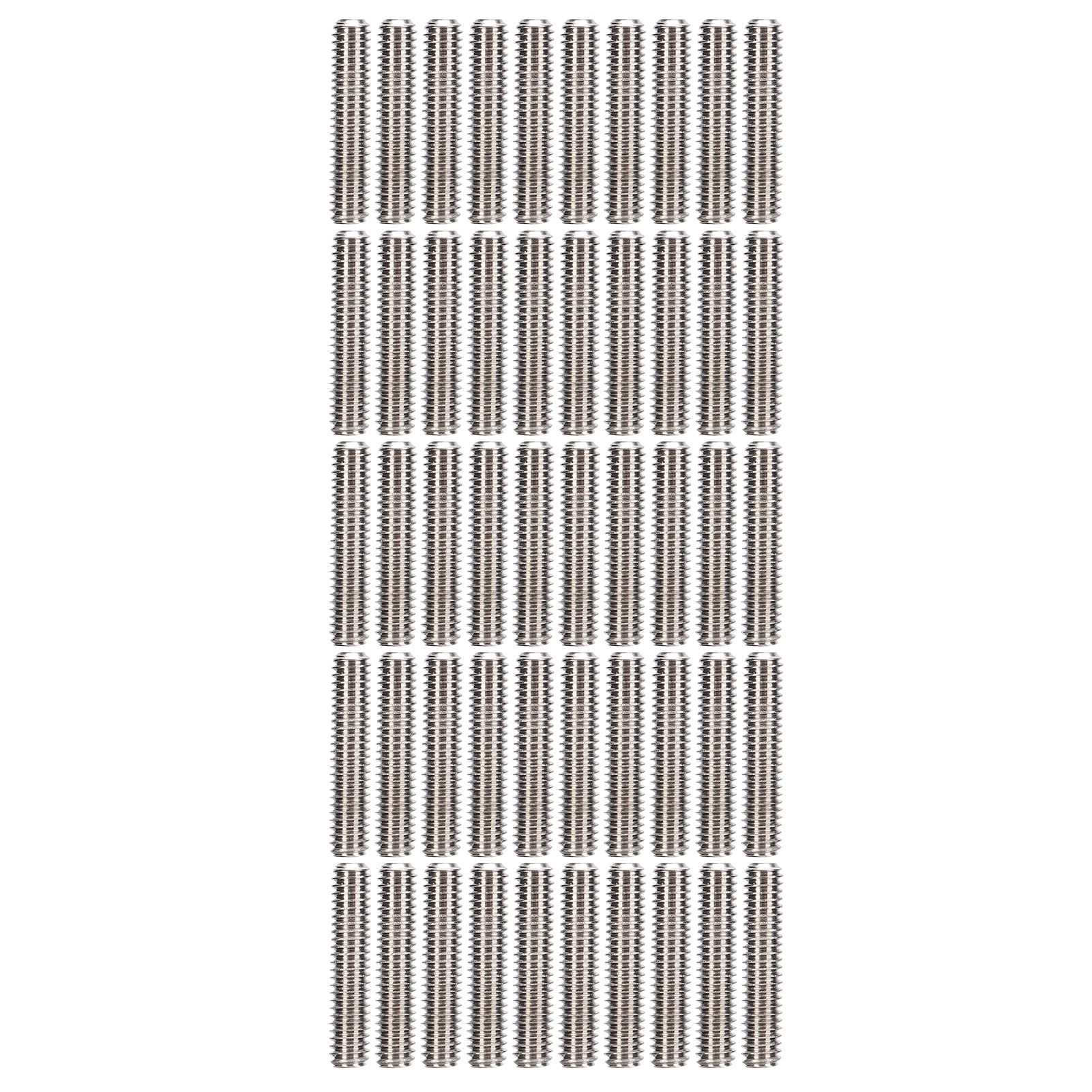 Packung Mit 50 Kopflosen Schrauben Aus Edelstahl A2-70 Din 916 M2,5x12 Für Mechanische Befestigung