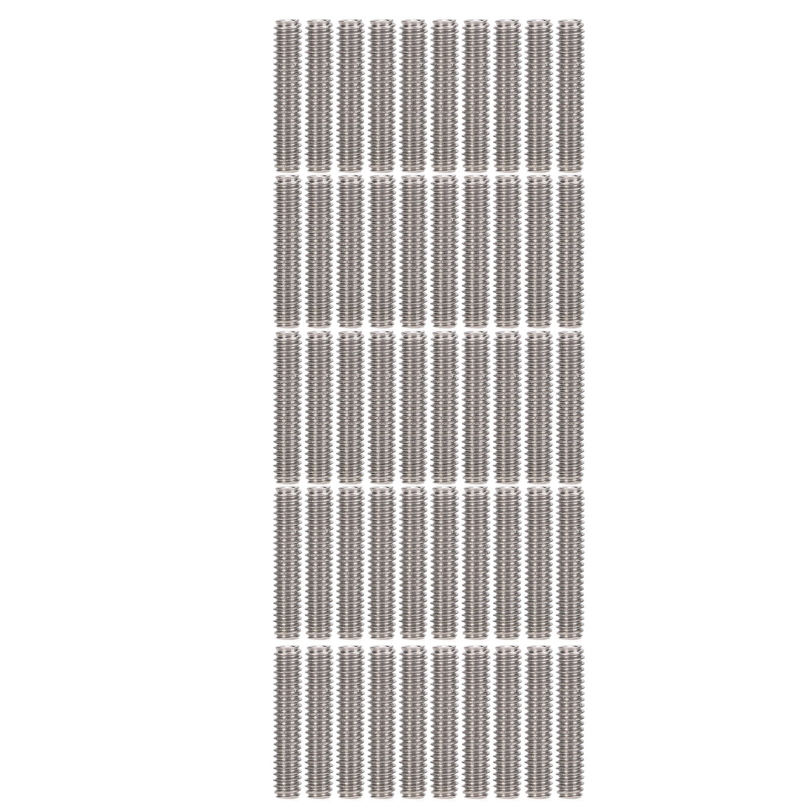 Packung Mit 50 Edelstahl-gewindestiften A2-70 Din 916 M2x10, Druckschrauben Für Mechanische Befestigungen Und Heimwerkerprojekte