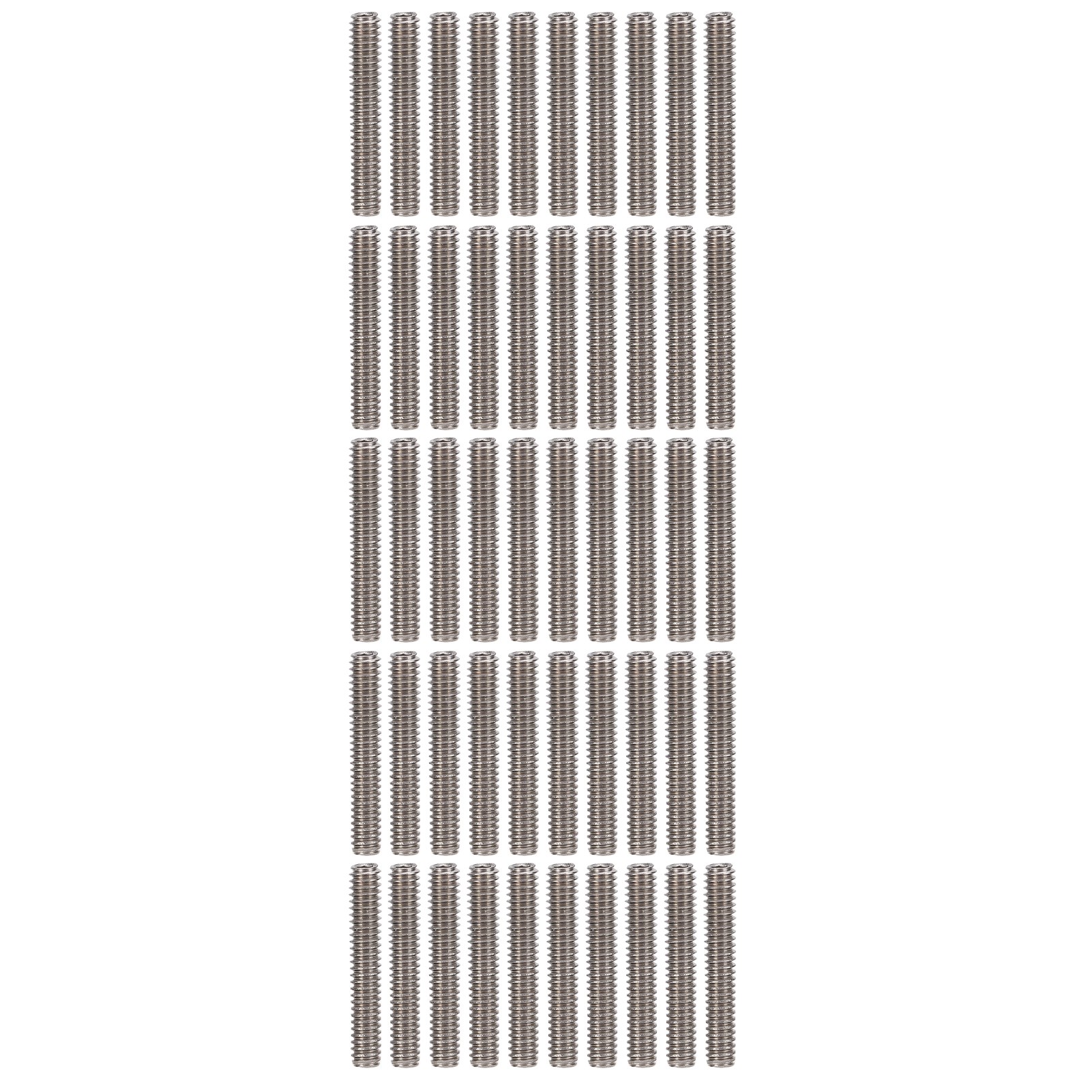Packung Mit 50 A2-70 Edelstahl-gewindestiften Din 916 M2x12, Druckschrauben Zur Mechanischen Befestigung Von Automobil- Und Möbelteilen