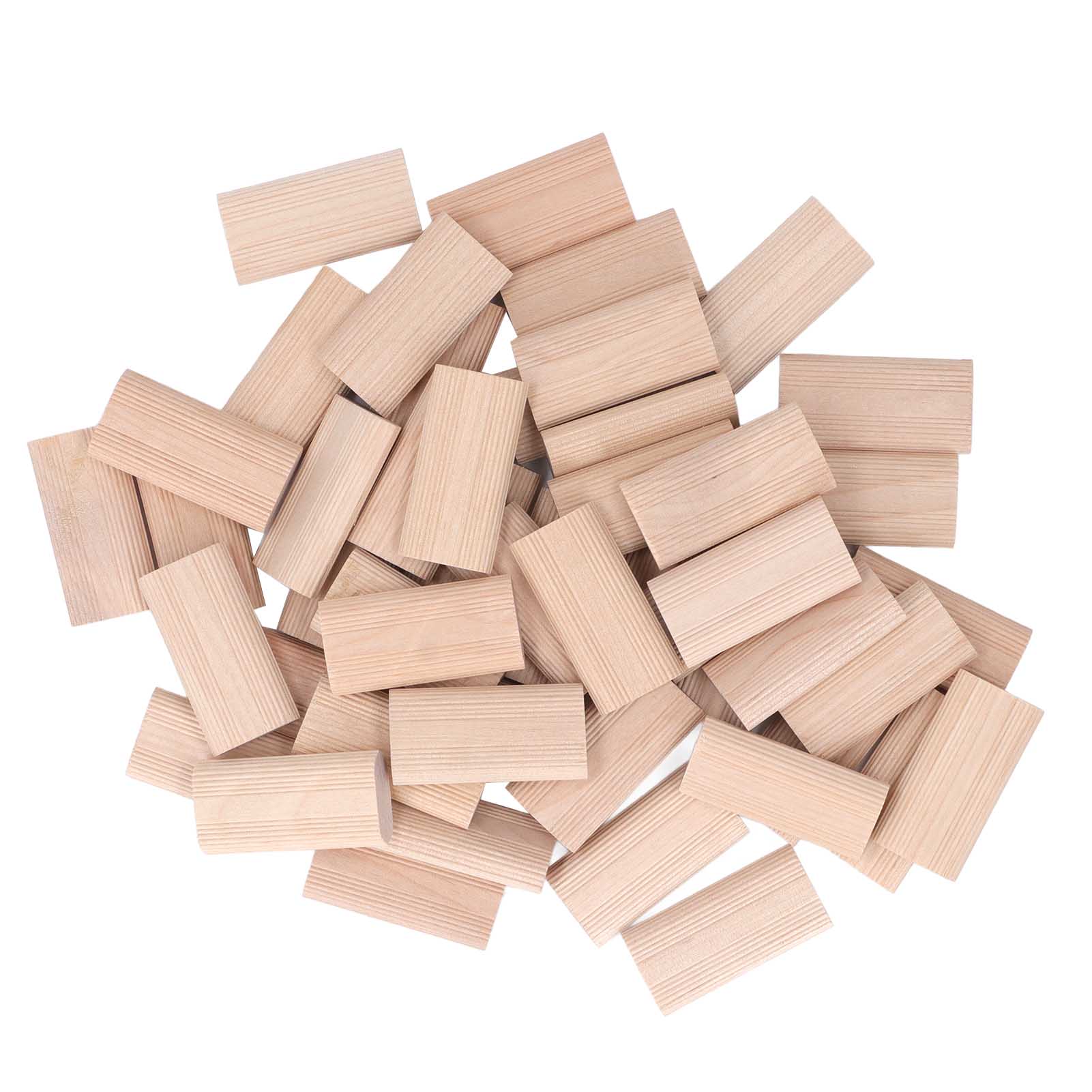 50 Stück Flache Ausgleichsblöcke Aus Buchenholz, 6 X 20 X 40 Mm, Für Die Möbelmontage