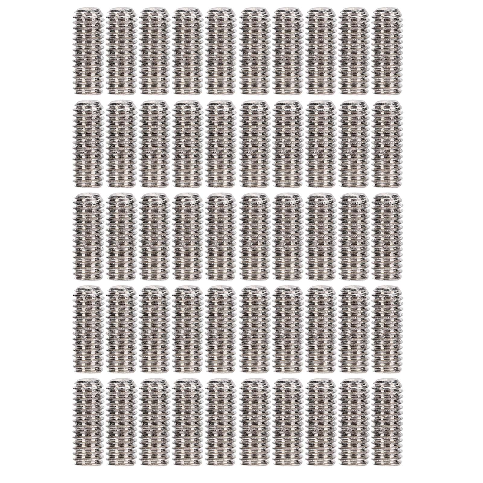 Packung Mit 50 M3x8 A2-70 Edelstahl-gewindestiften, Anschlagschrauben, Mechanischen Befestigungselementen, Heimwerkerbedarf