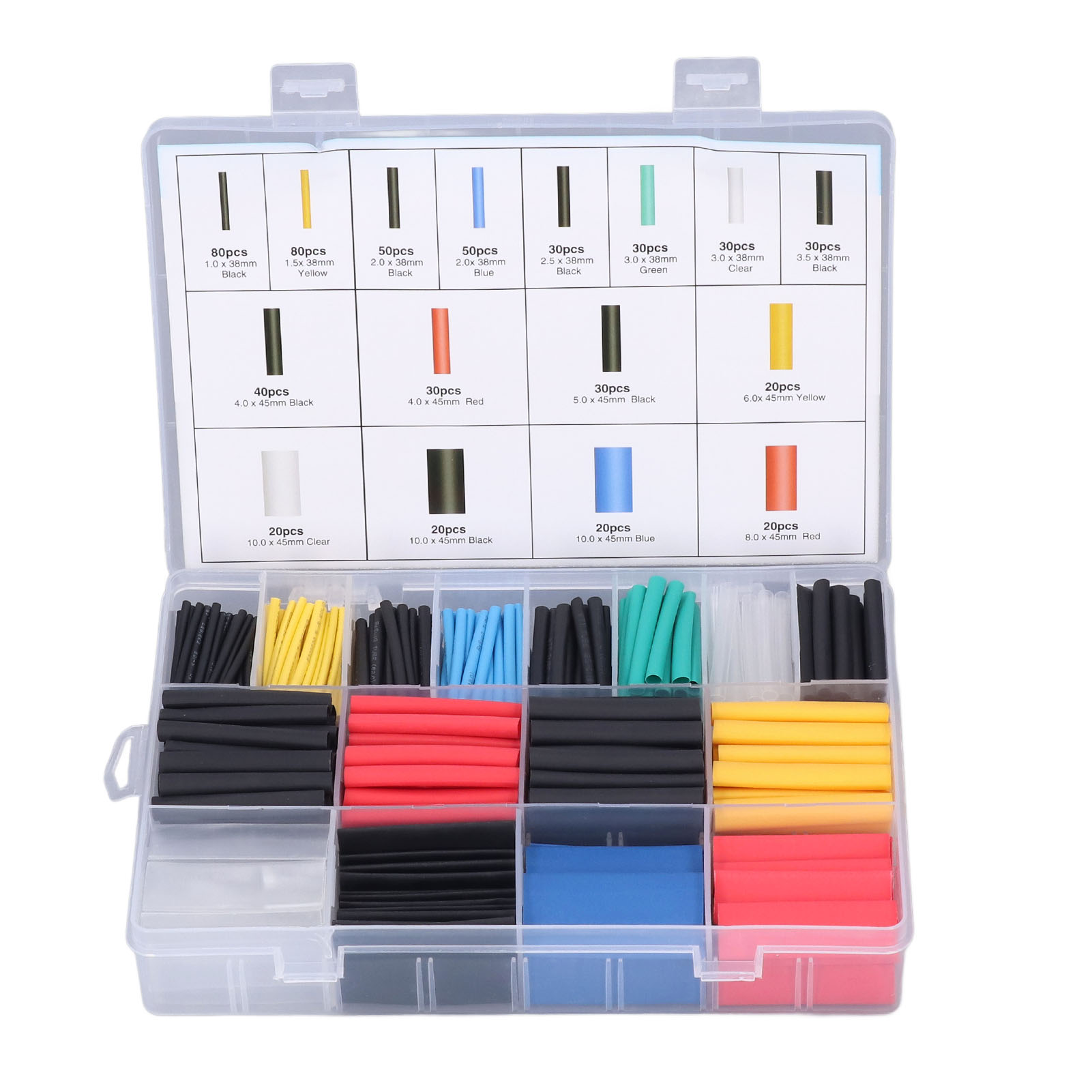 Packung Mit 580 Schrumpfschläuchen In Einer Box, Isolierschlauch, Kabelschutz, Elektronik-bastelset