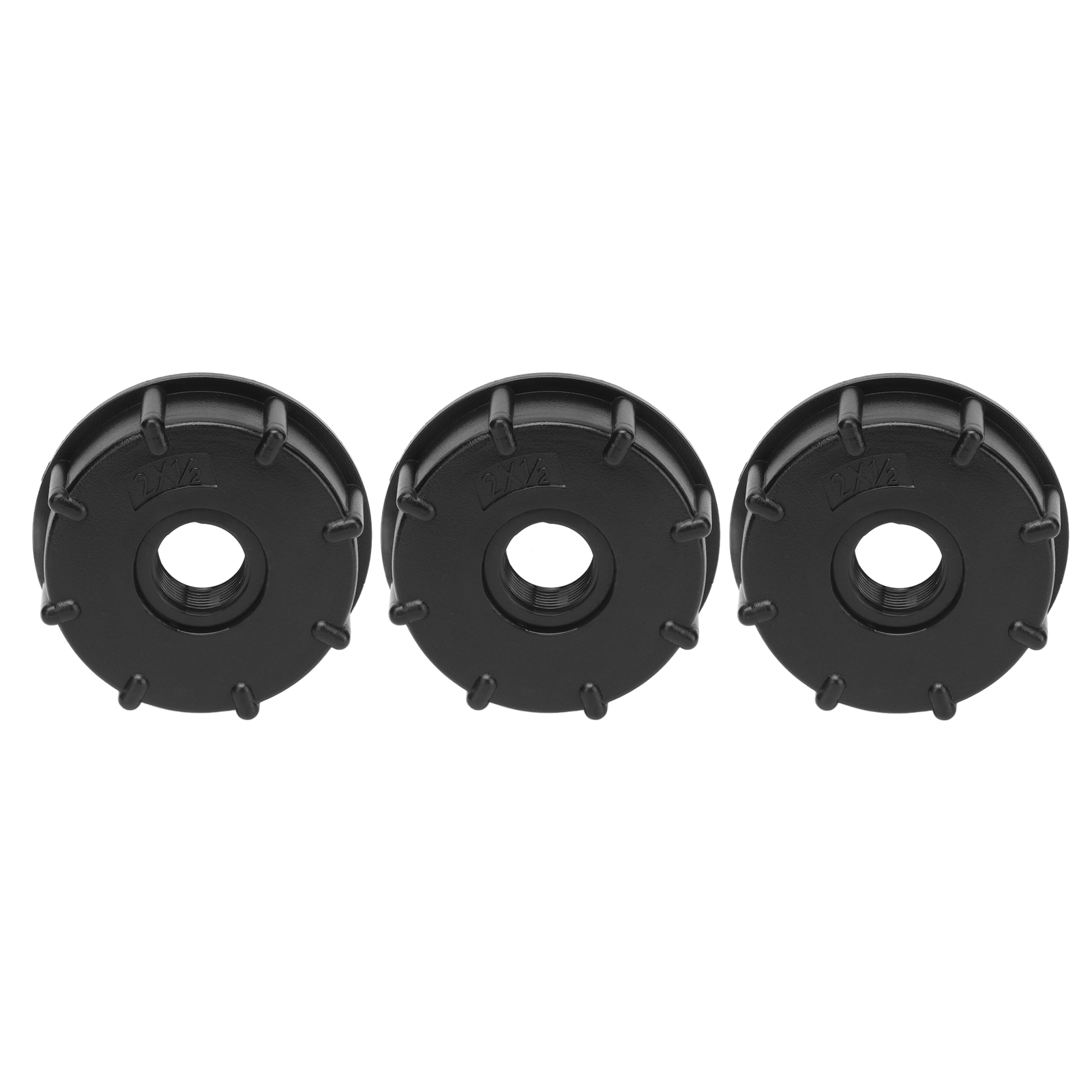 Set Mit 3 Ibc-tankverschraubungen Mit Grobgewinde, Adapter Für Ablaufschlauch, Abs, 60 Mm Innendurchmesser