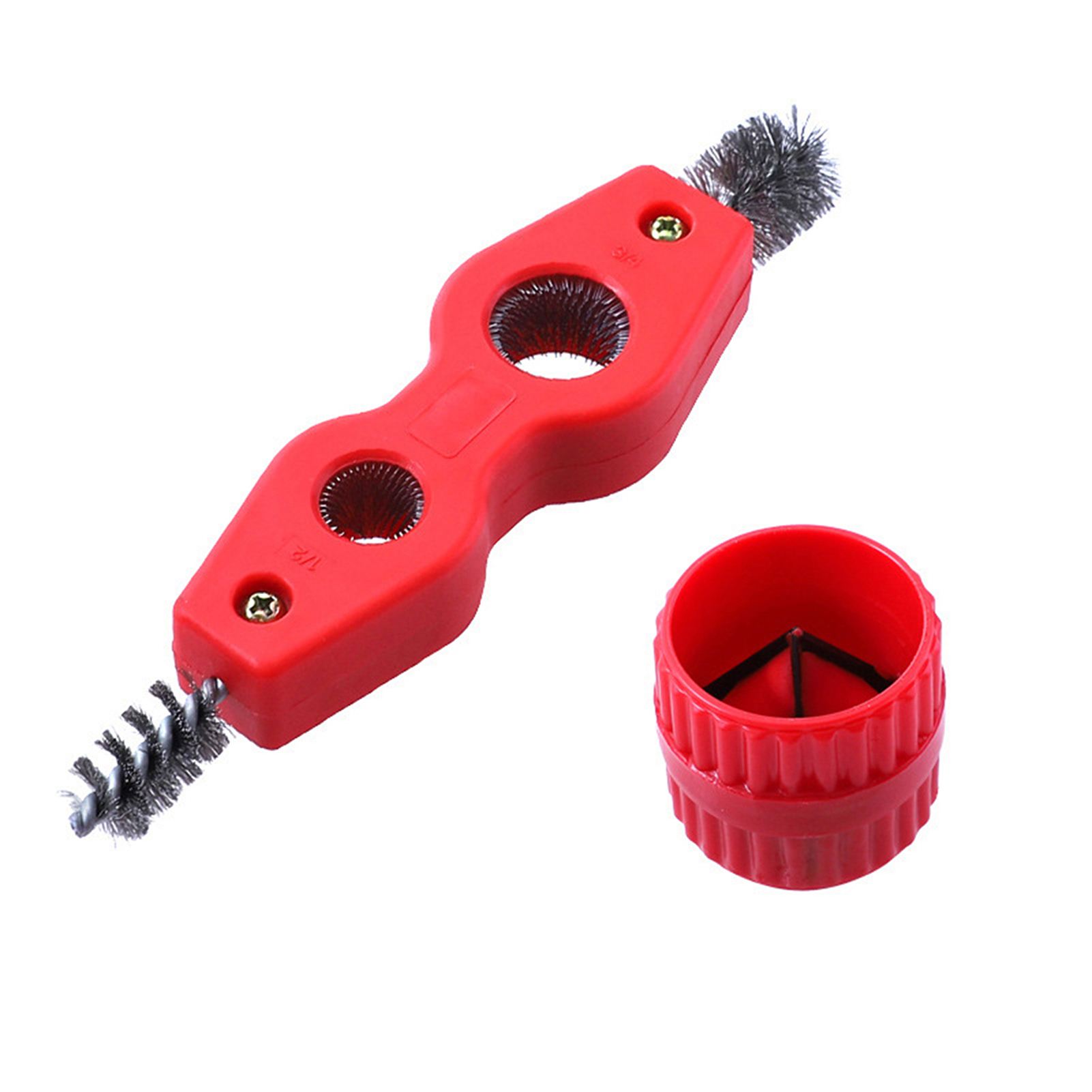 4-in-1-rohrreinigungs- Und Entgratungsset Für Kupfer, Pvc, Ppr, Messing Und Aluminium Innen-/außenreiniger Und Rohrpolierer Mit Späneablage