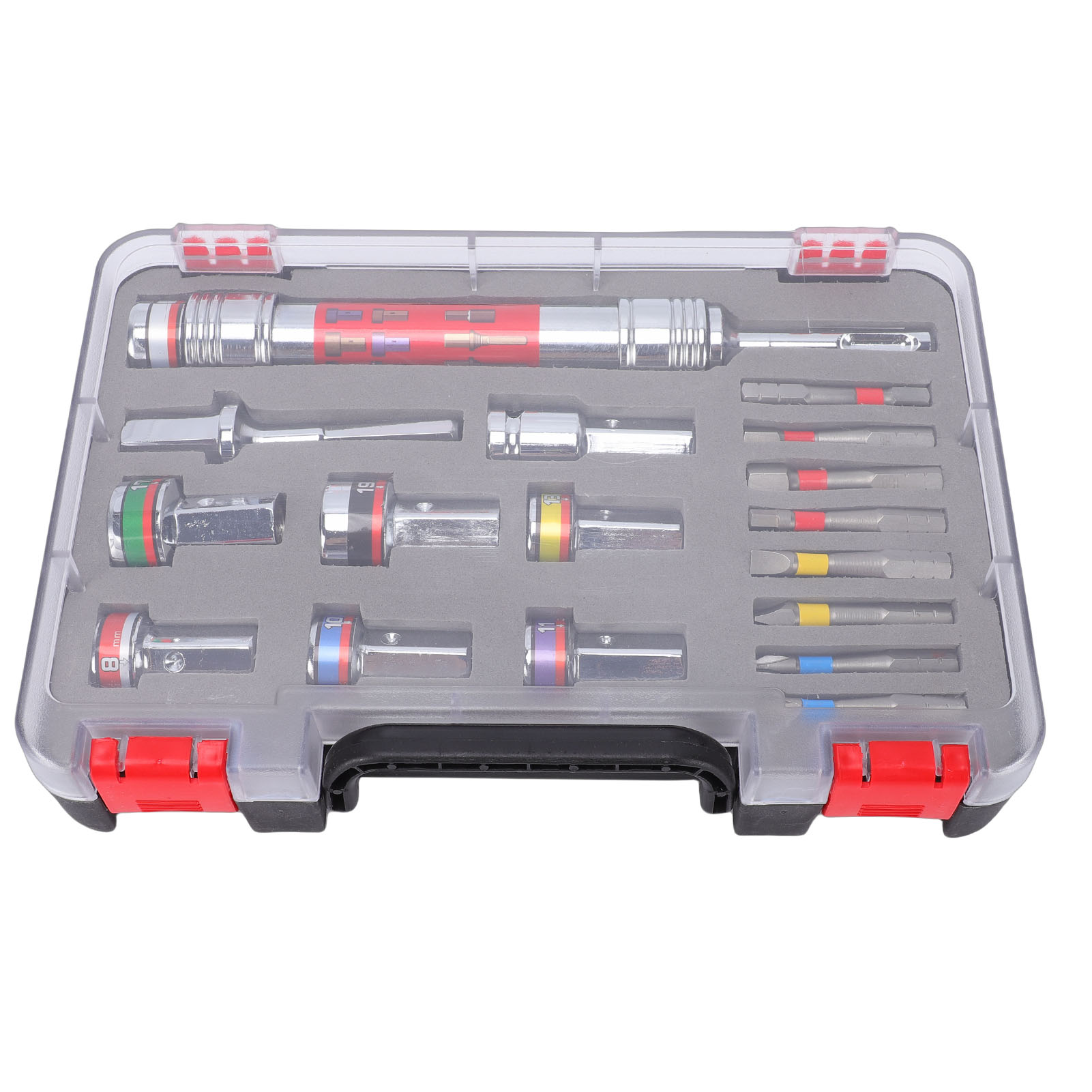 Steckschlüssel- Und Schraubendreher-bit-set Mit Verlängerungen Für Bohrmaschine Und Schraubendreher, Legierter Stahl, 8–19 Mm, Für Heimwerkerarbeiten Und Möbelreparaturen