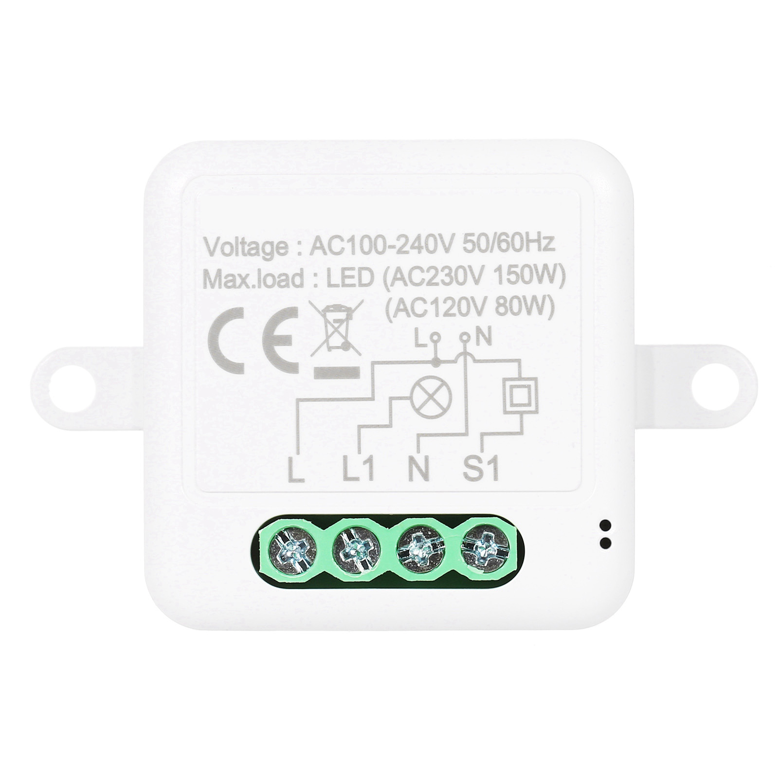 Zigbee-dimmermodul, Drahtloser Mini-schalter, App-steuerung, Kompatibel Mit Sprachassistenten, 1-wege
