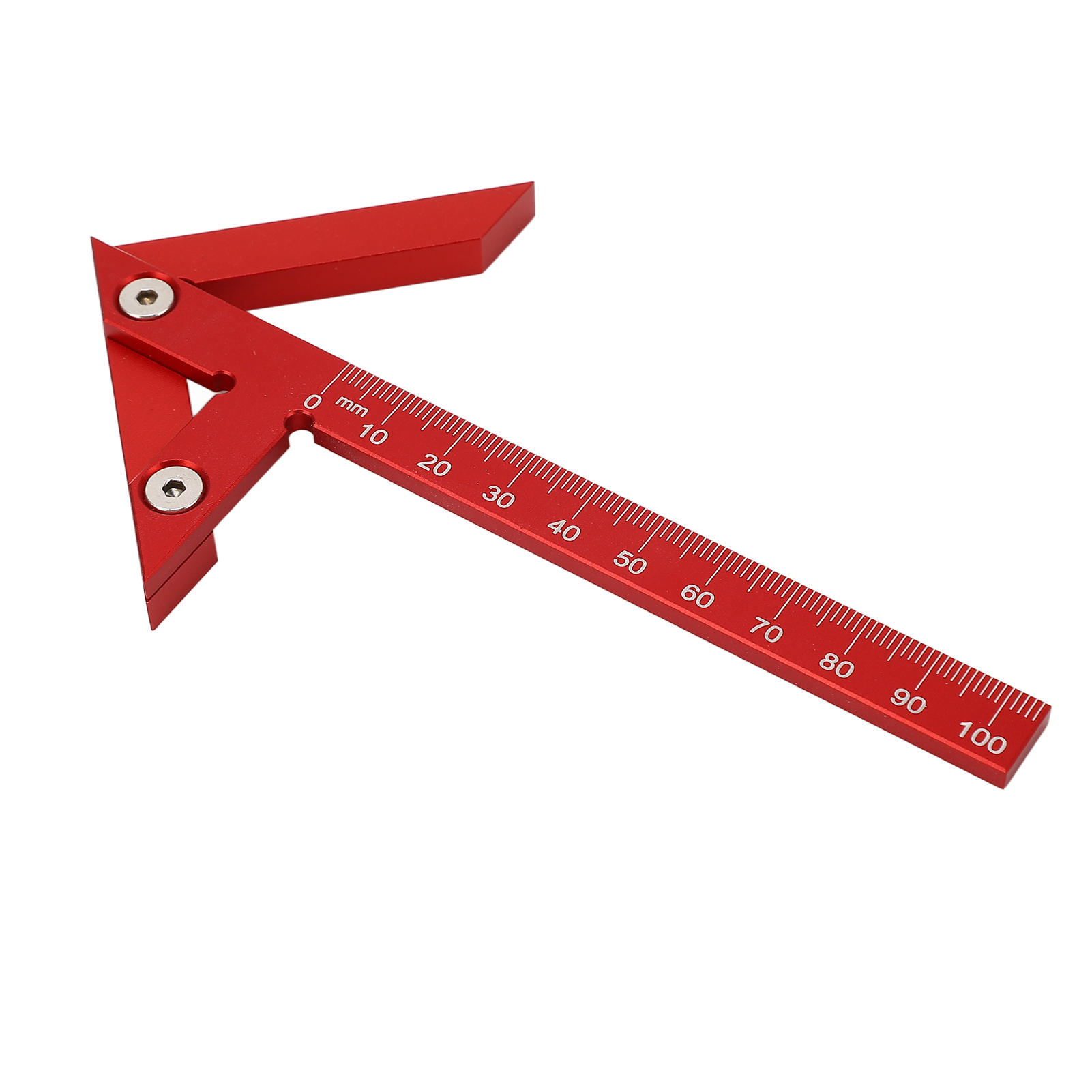 Zentriermarkierung 105 Mm 45° 90° Lineal Aus Aluminiumlegierung, Markierungs- Und Messwerkzeug Für Die Holzbearbeitung
