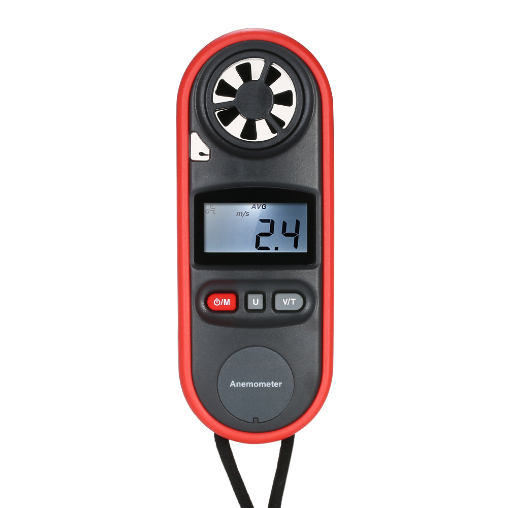 Digitales Mini-anemometer, Beaufort-skala, Ip67, Tragbares Ntc-thermometer Im Taschenformat, Windgeschwindigkeits- Und Luftstrommessung, Temperatur- Und Kühlungsindex, Hintergrundbeleuchtetes Lcd-disp