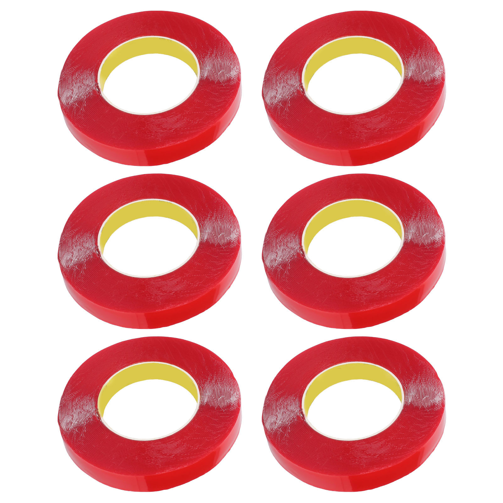 Packung Mit 6 Rollen Ultrastarkem, Repositionierbarem, Doppelseitigem Klebeband Für Den Innen- Und Außenbereich, Ideal Für Die Wandmontage Und Die Befestigung Von Bilderrahmen.