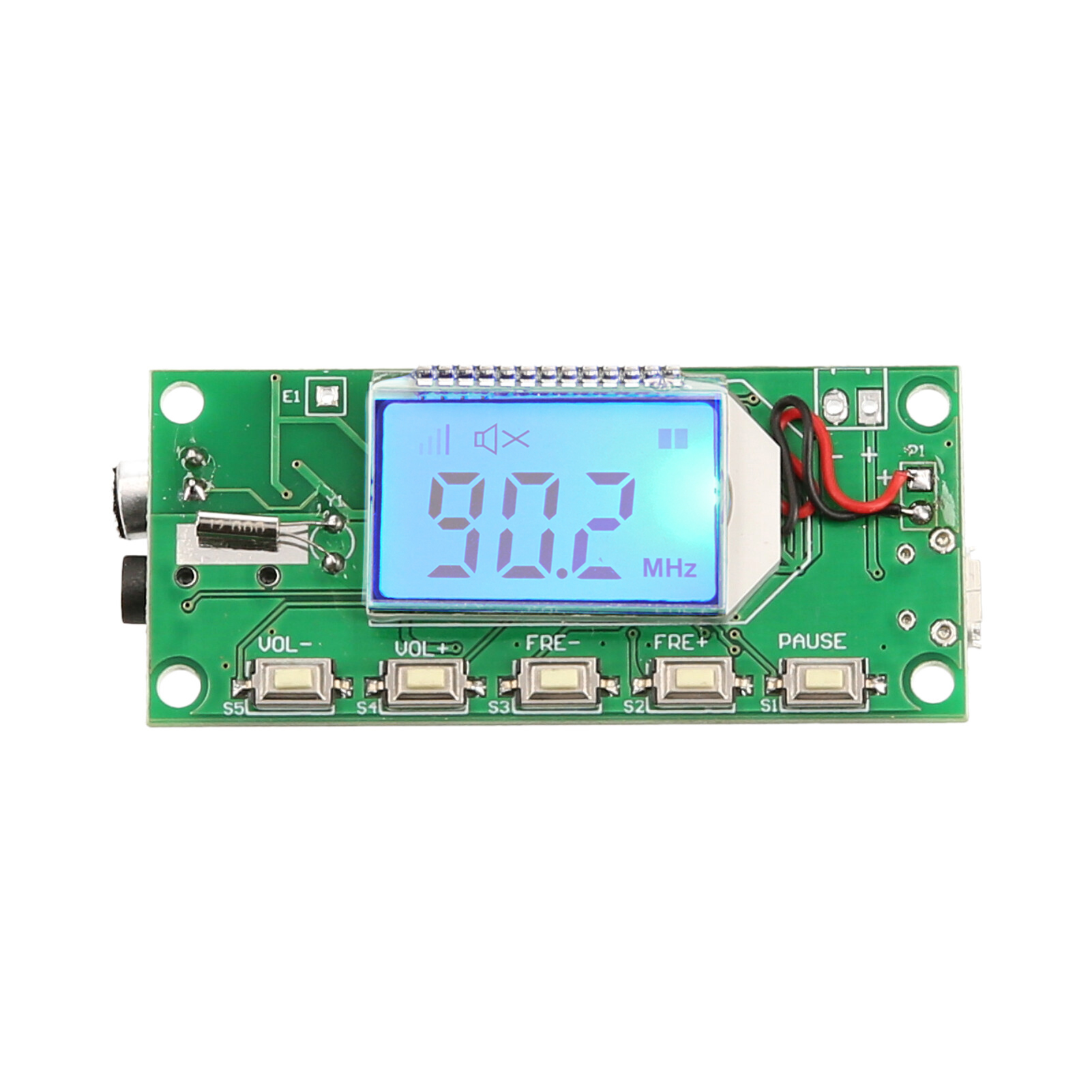 Drahtloses Stereo-fm-sendermodul Mit Mikrofon, Dsp Und Pll, 87–108 Mhz