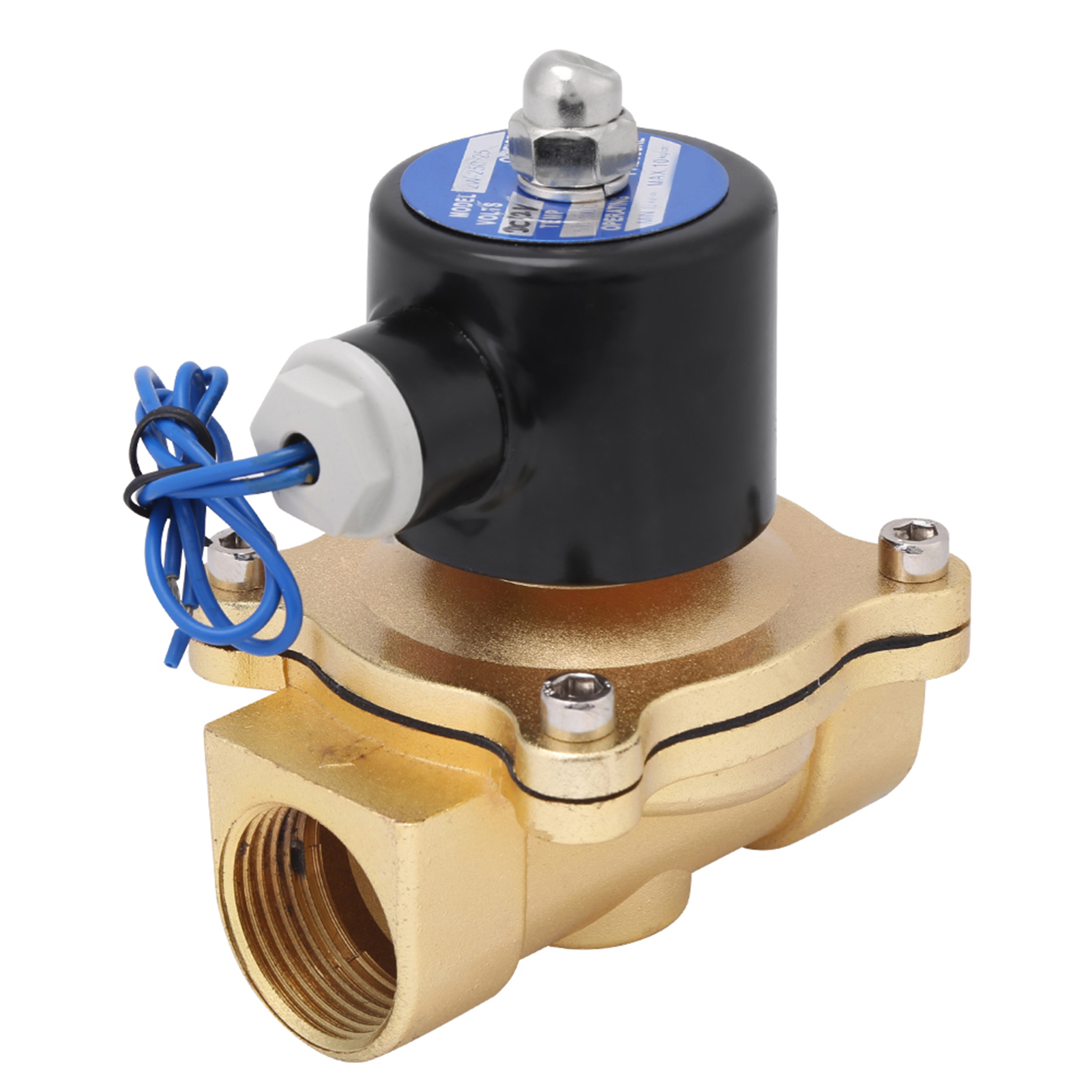12v Dc R1 Dn25 Elektrisches, Geschlossenes Magnetventil Aus Zinklegierung Für Wasser, Luft Und Öl