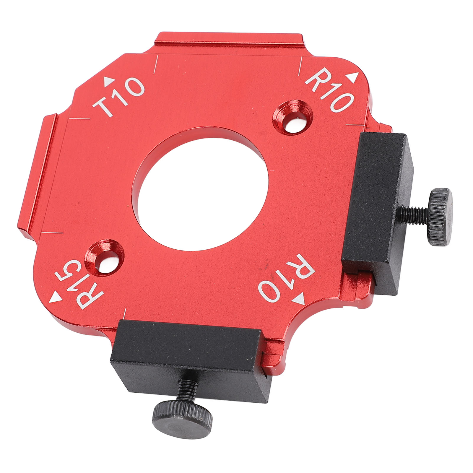 Abrundungsradius-schablone Aus Aluminiumlegierung Für Holzfrästisch, Bogenschneidlehre Für Holzplatten, Rt R10 T10 R15