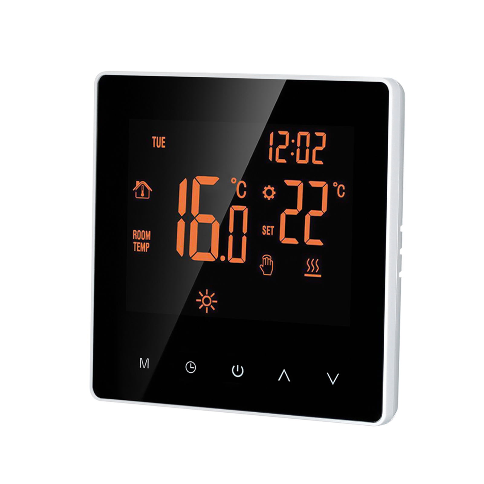 Intelligenter, Vernetzter Thermostat Mit Digitalem Temperaturregler, Programmierbarem Wochen-touchscreen-lcd-display Für Elektrische Fußbodenheizung In Wohnhäusern, Schulen, Büros Und Hotels (16a)
