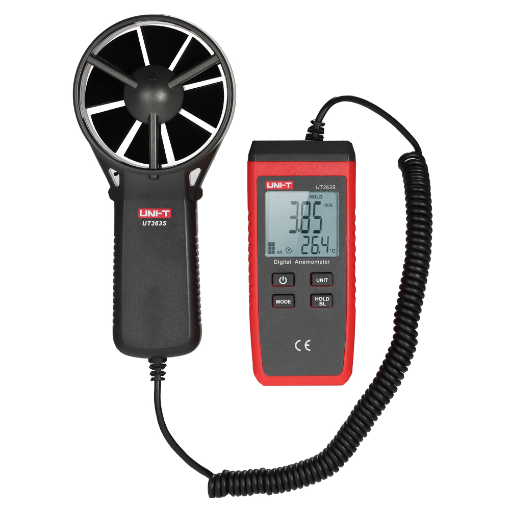Uni-t Ut363s Mini-tragbares Digitales Lcd-anemometer Zur Messung Von Windgeschwindigkeit Und Lufttemperatur