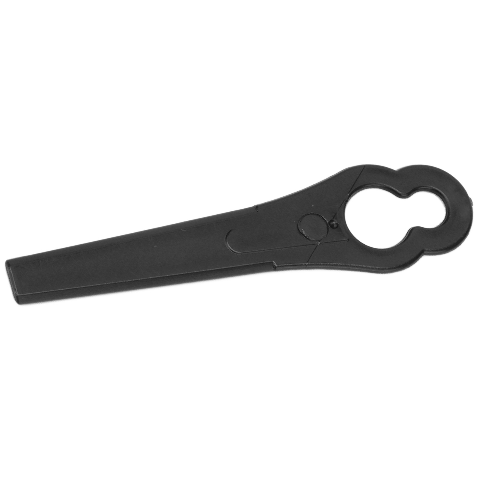 100 Ersatz-kunststoff-freischneidermesser Für Gartenmäher, 80 Mm Länge, 11 X 7 Mm Löcher